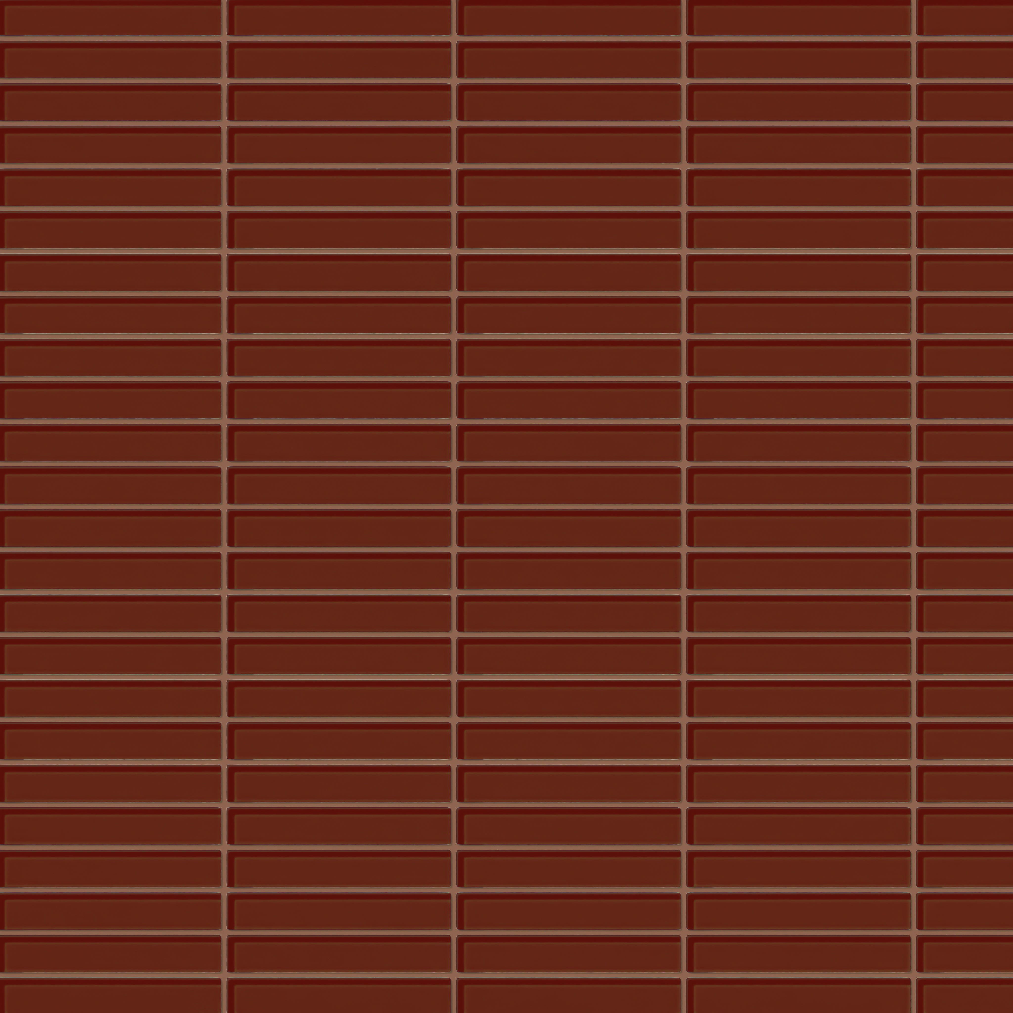 1x6 Straight Set Sheeted Glass Mosaic Tile in Pheasant Gloss