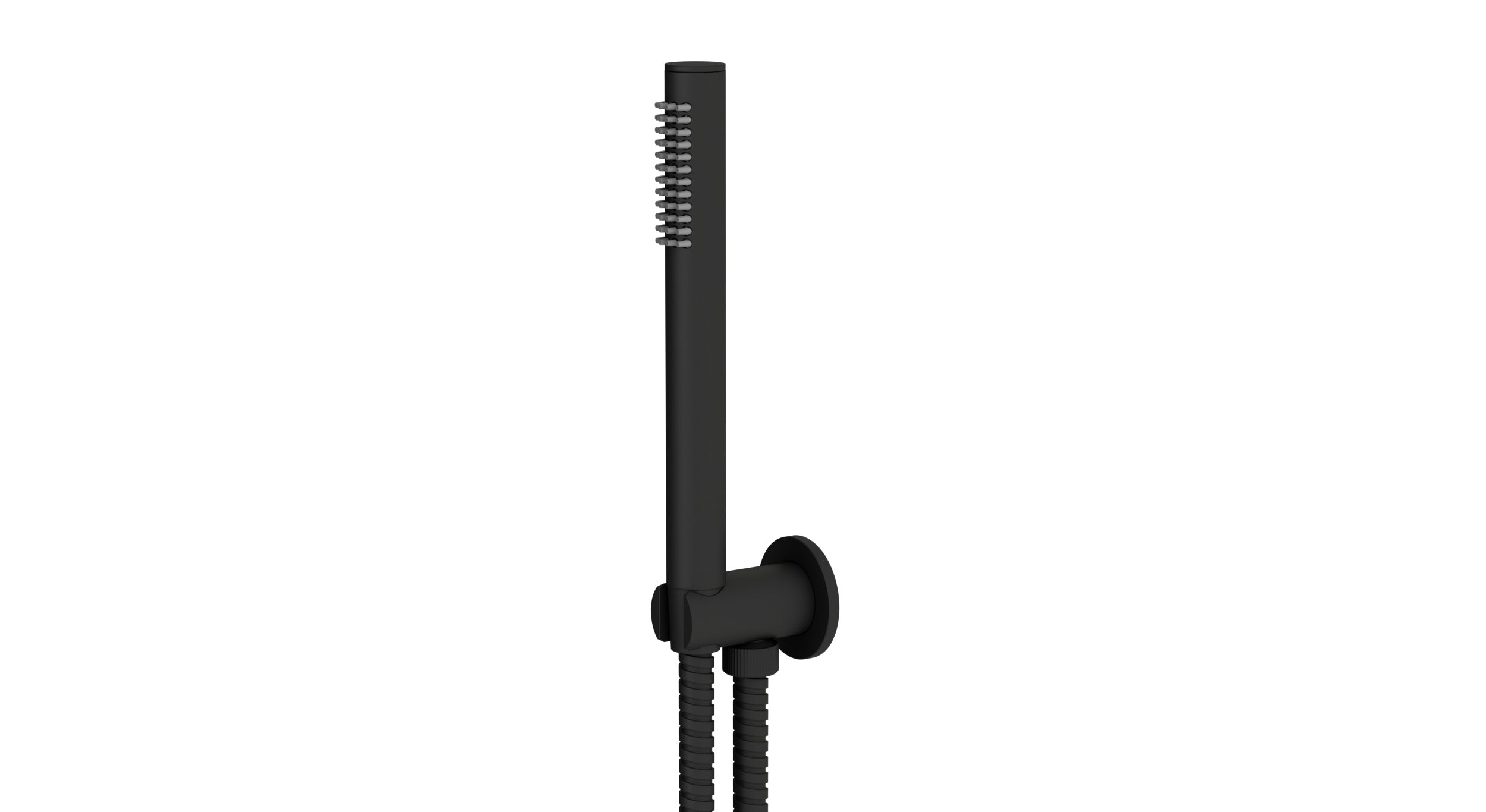 Contour & Foundry Wall Elbow with Hook Kit - Less Hand Shower in Matte Black