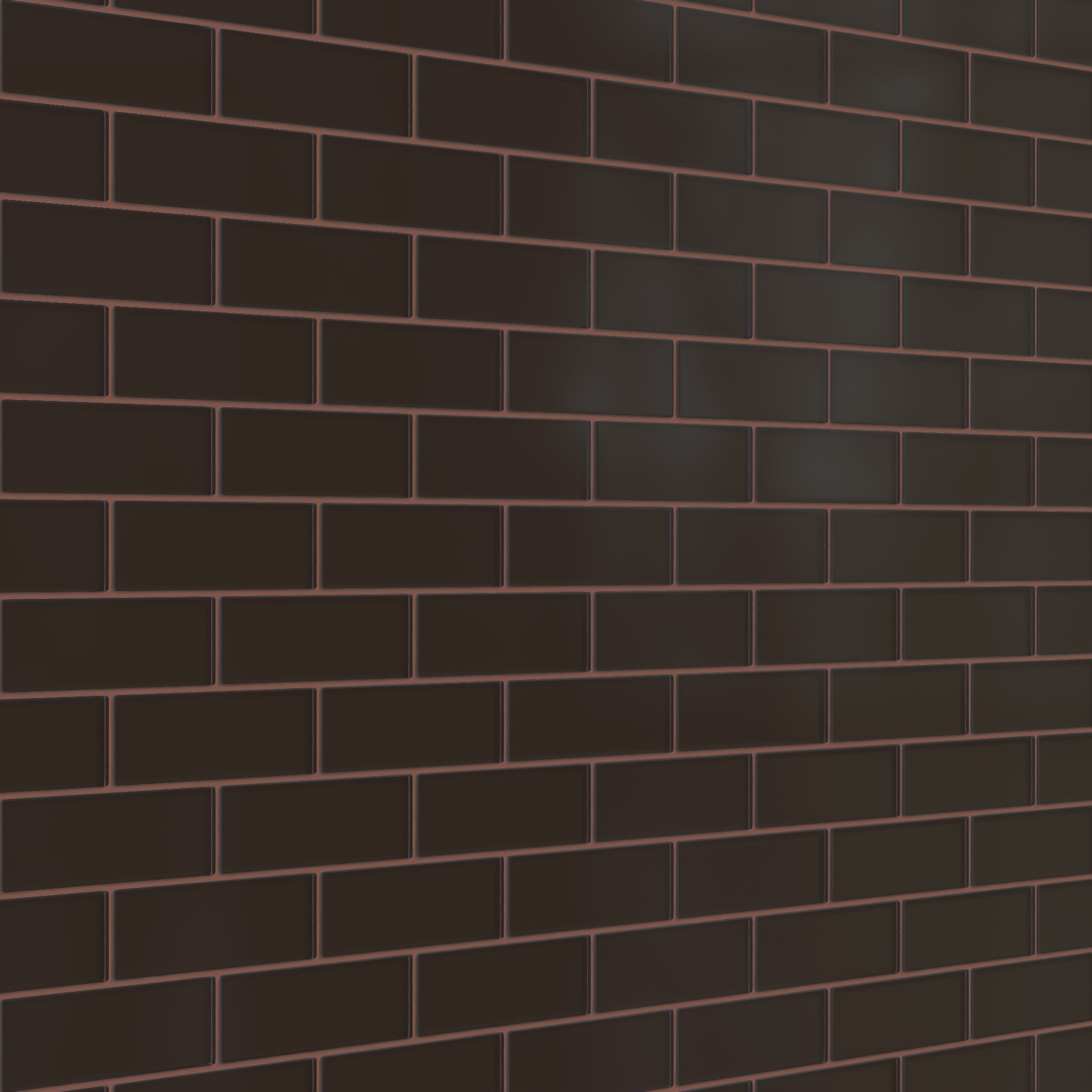 2x6 Glass Tile in Nighthawk Matte