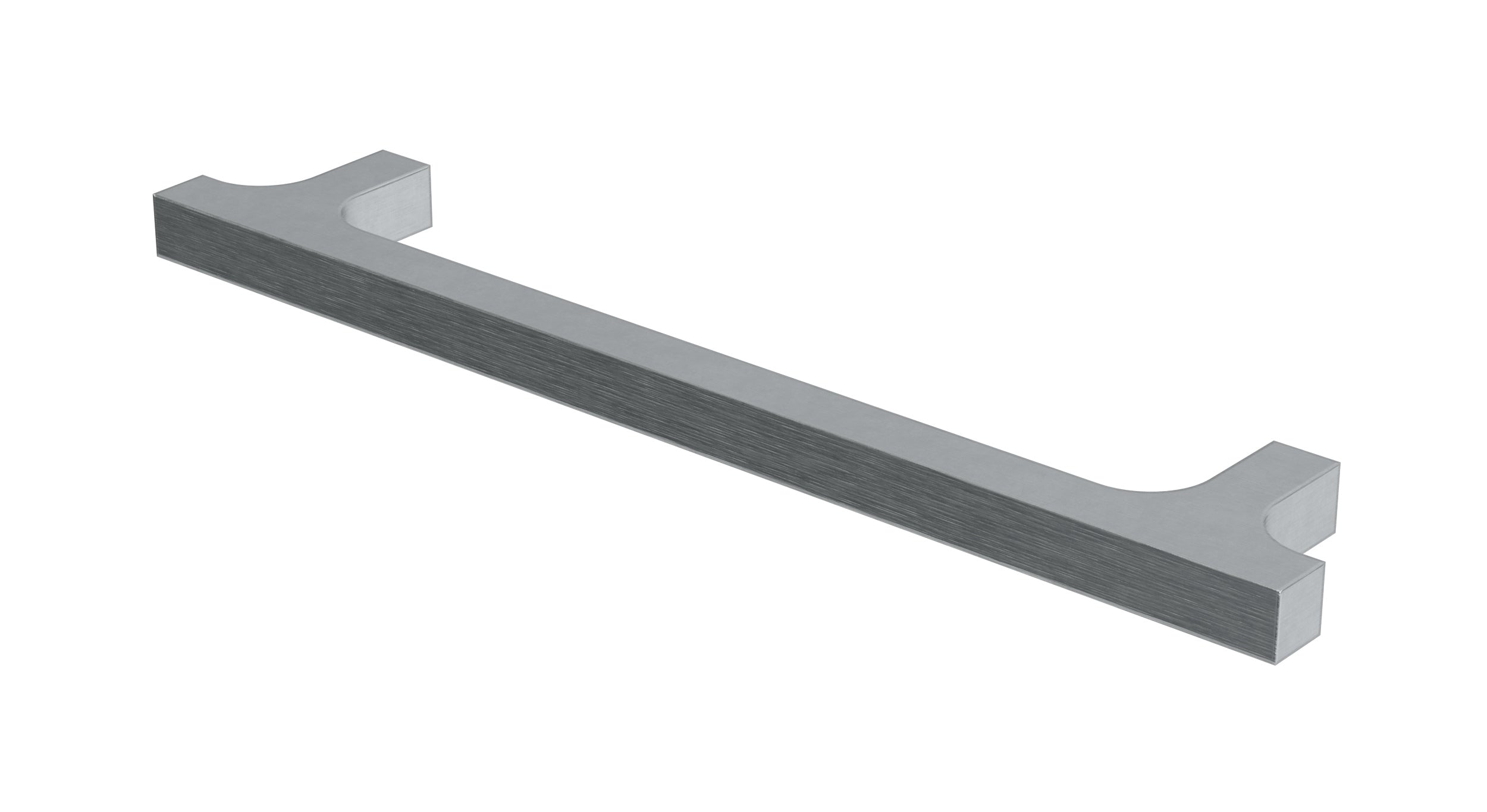 Flatiron Square Cabinet Pull 6" in Satin Chrome