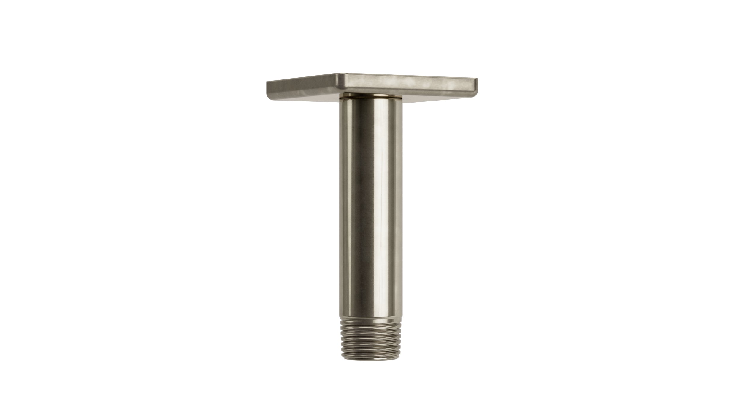Flatiron 4" Straight Shower Arm with Flange in French Nickel