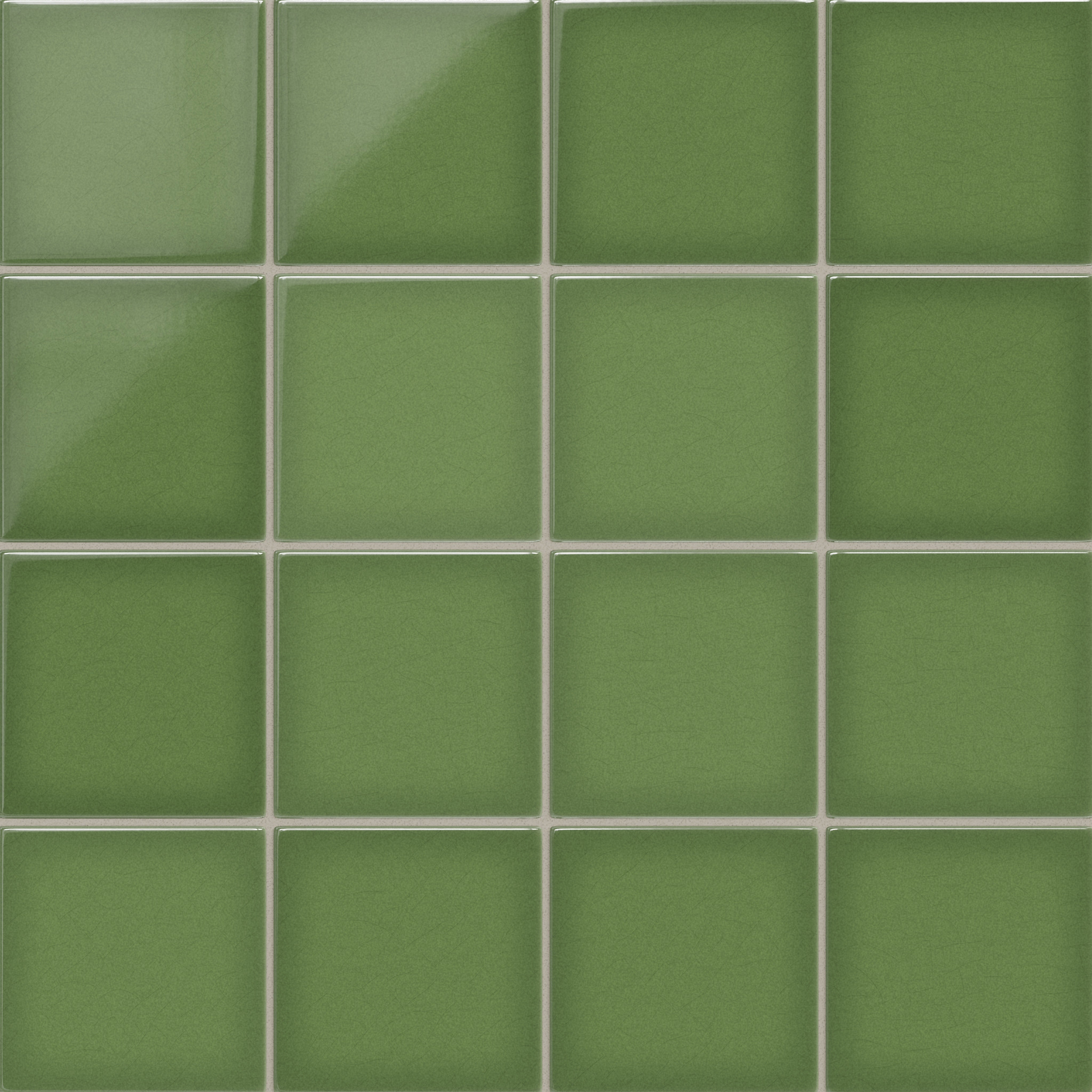 6x6 Original Ceramic Tile in Kelp Gloss