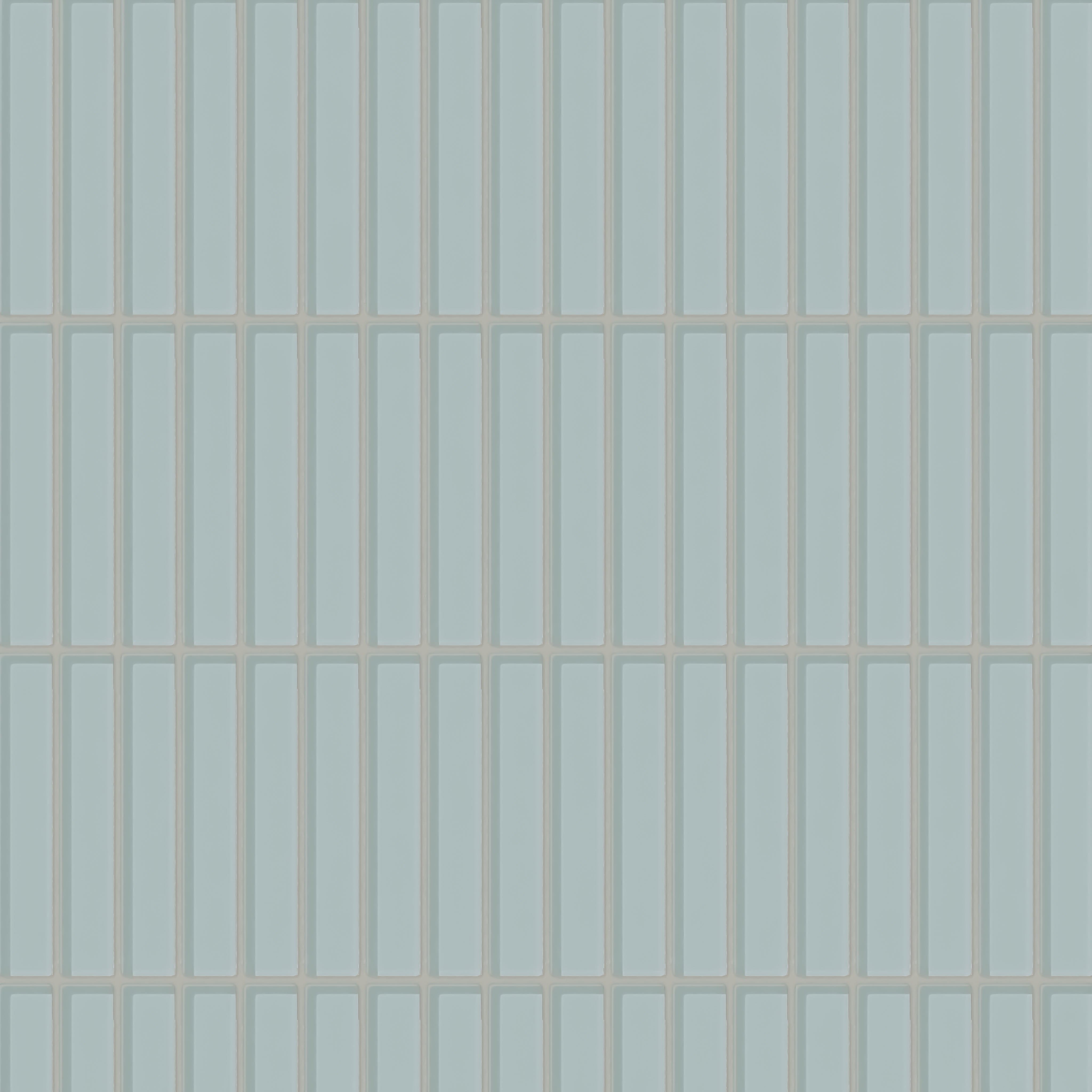 1x6 Straight Set Sheeted Glass Mosaic Tile in Great Blue Heron Gloss