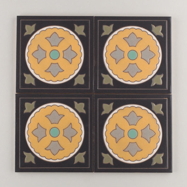 6x6 Handpainted Sample Old California #6 in Neutral Motif
