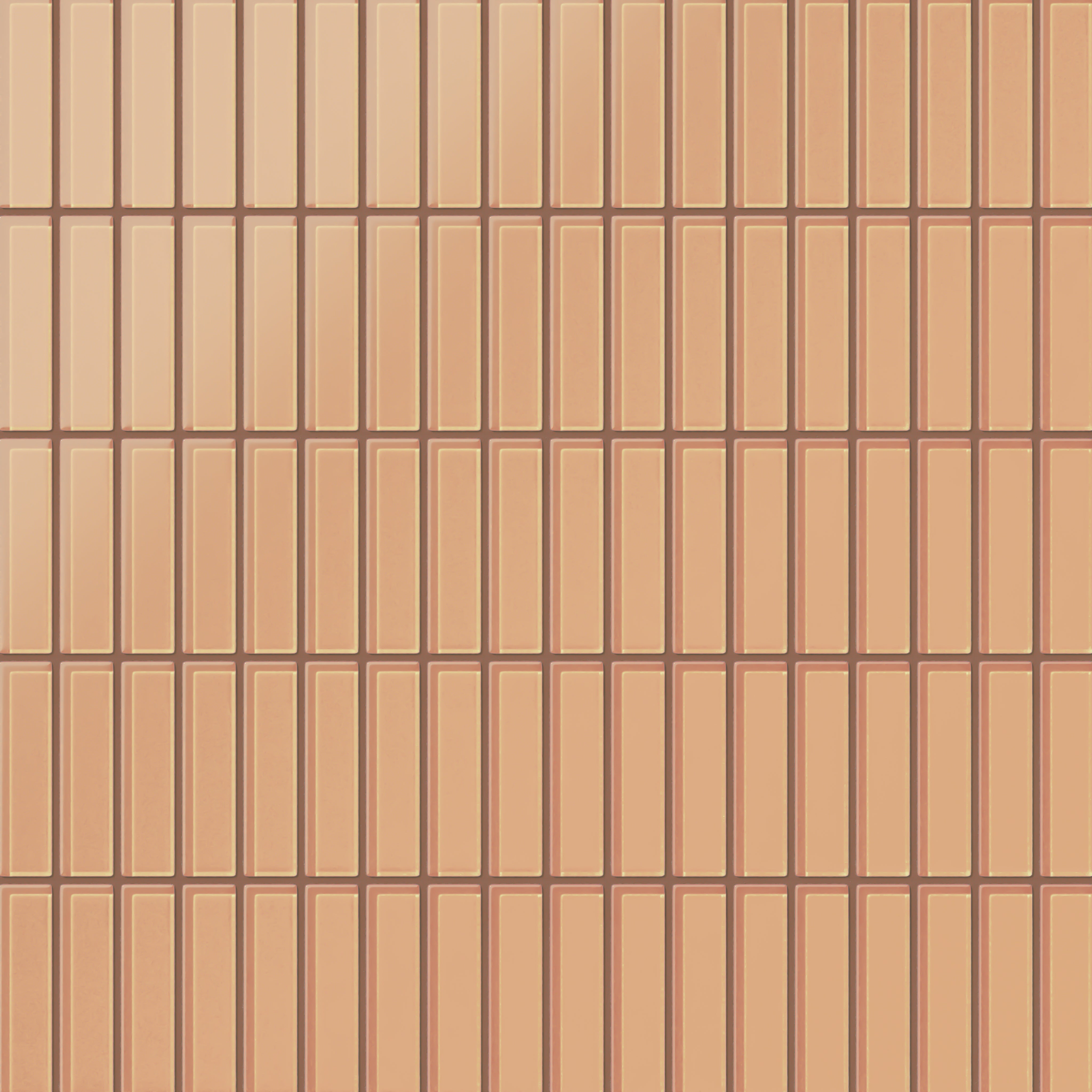 1x4 Straight Set Sheeted Glass Mosaic Tile in Carolina Wren Matte