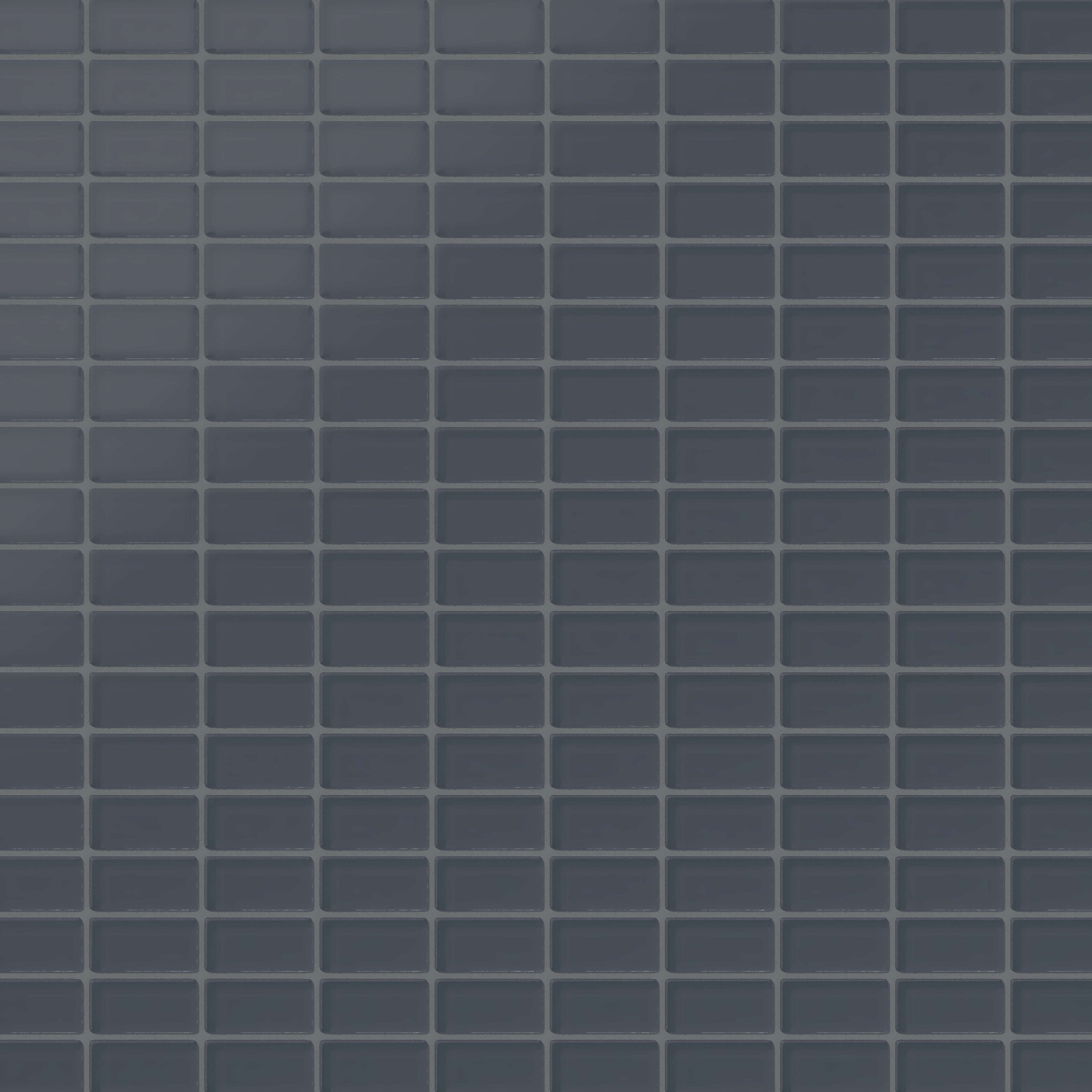 1x2 Straight Set Sheeted Glass Mosaic Tile in Junco Matte