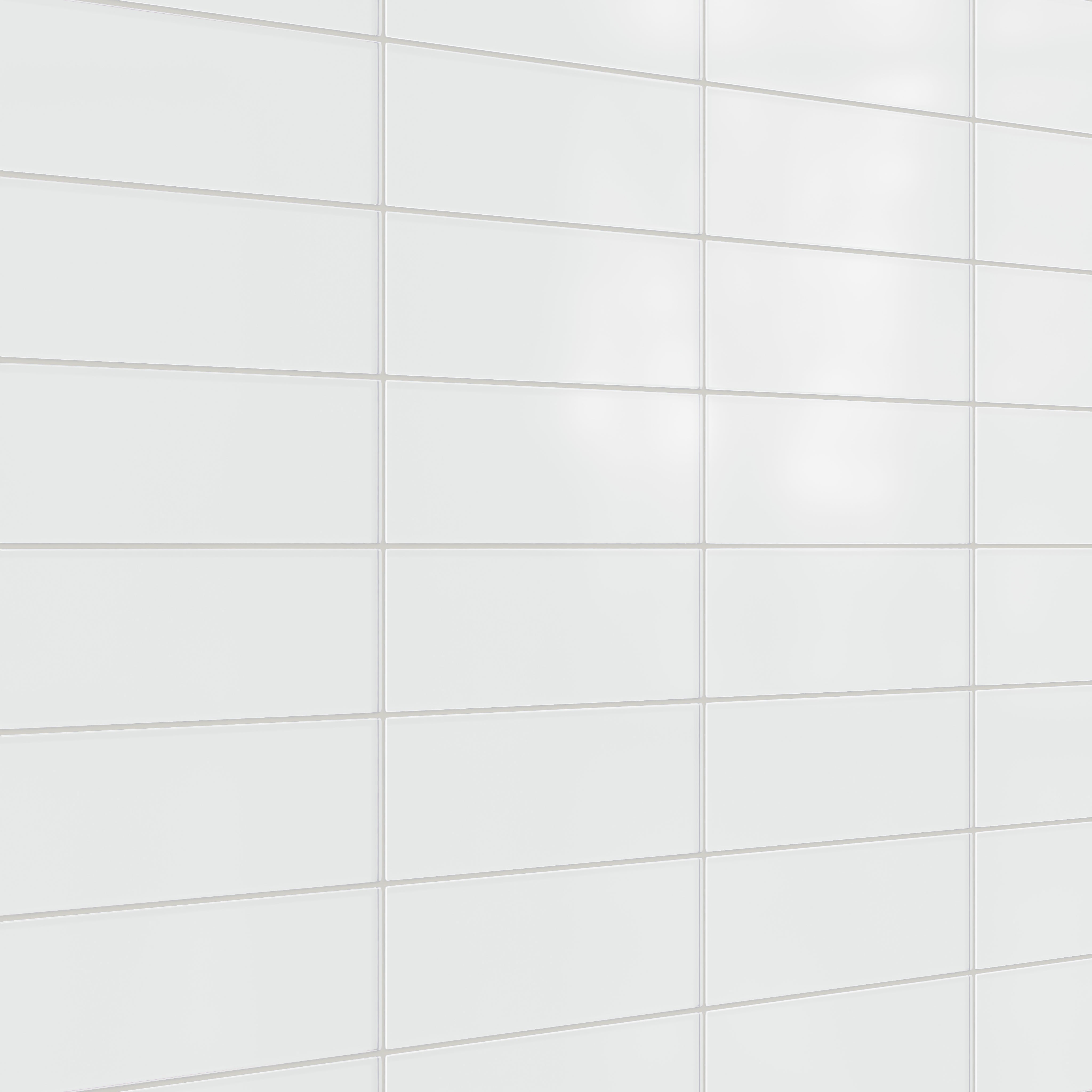 4x12 Glass Tile in Egret Matte