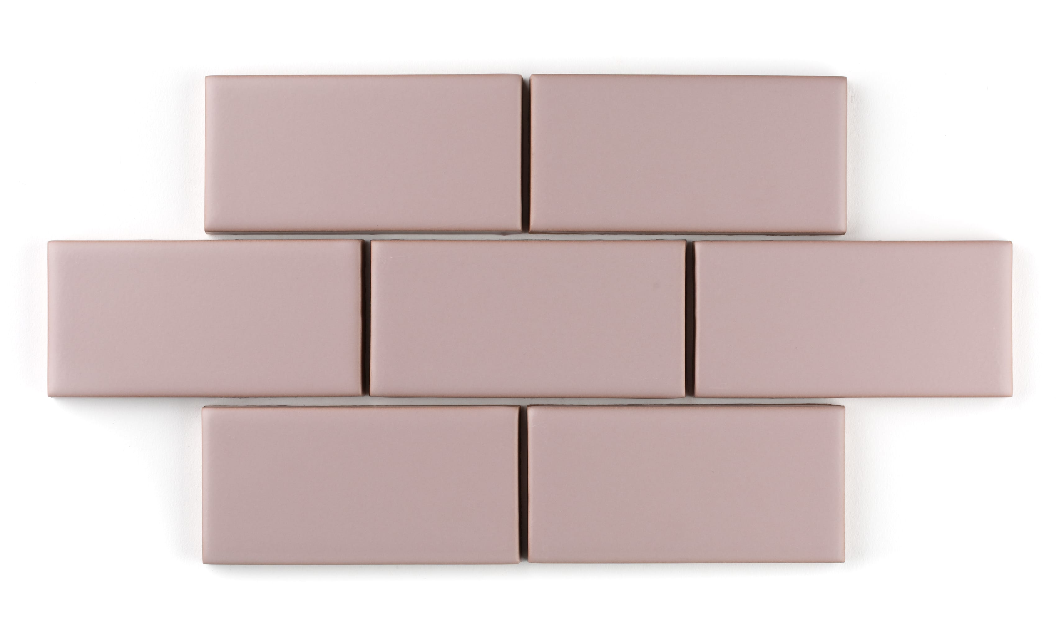 2" Hexagon Sheeted Original Ceramic Mosaic Tile in Painted Sky Matte