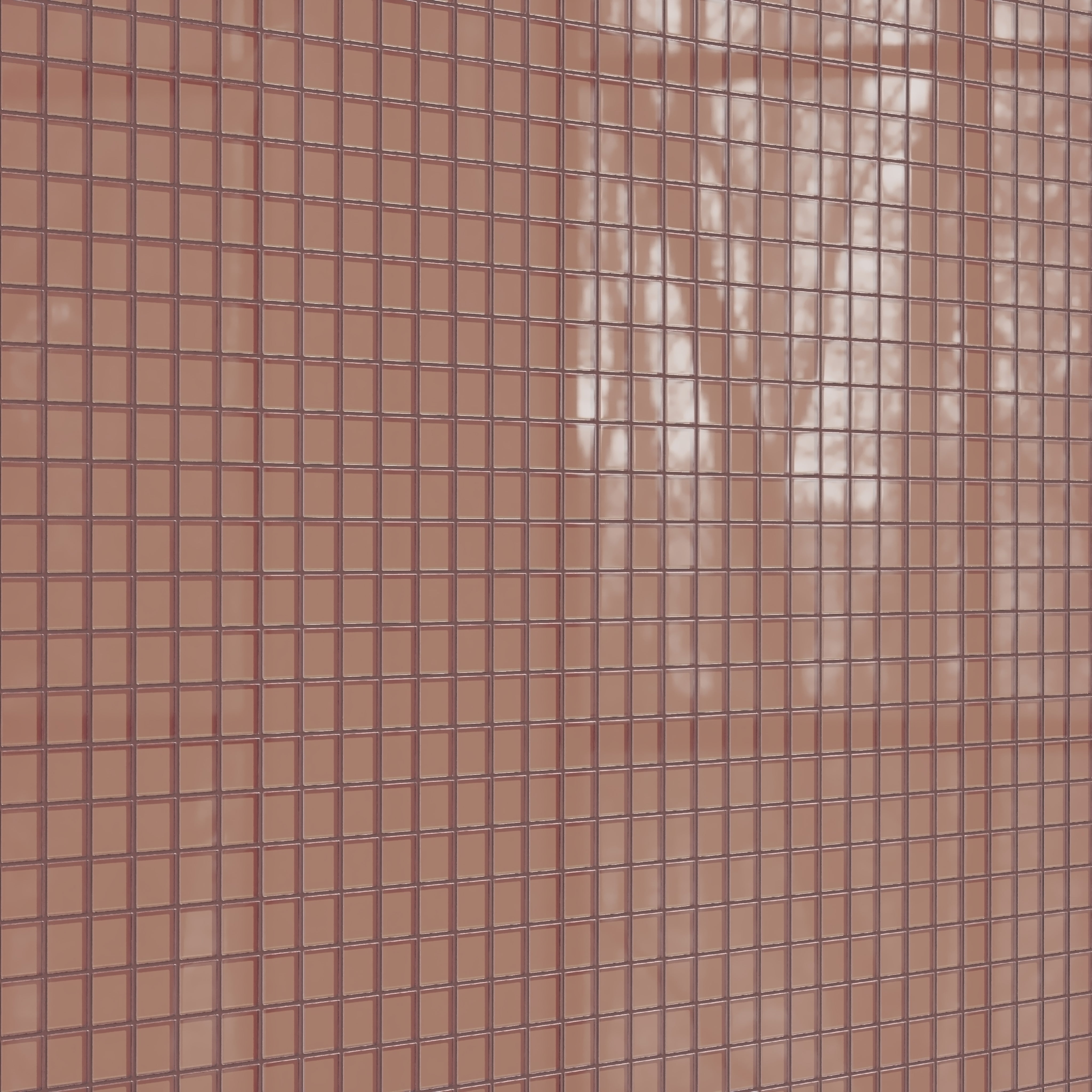 2x2 Straight Set Sheeted Glass Mosaic Tile in Flicker Gloss