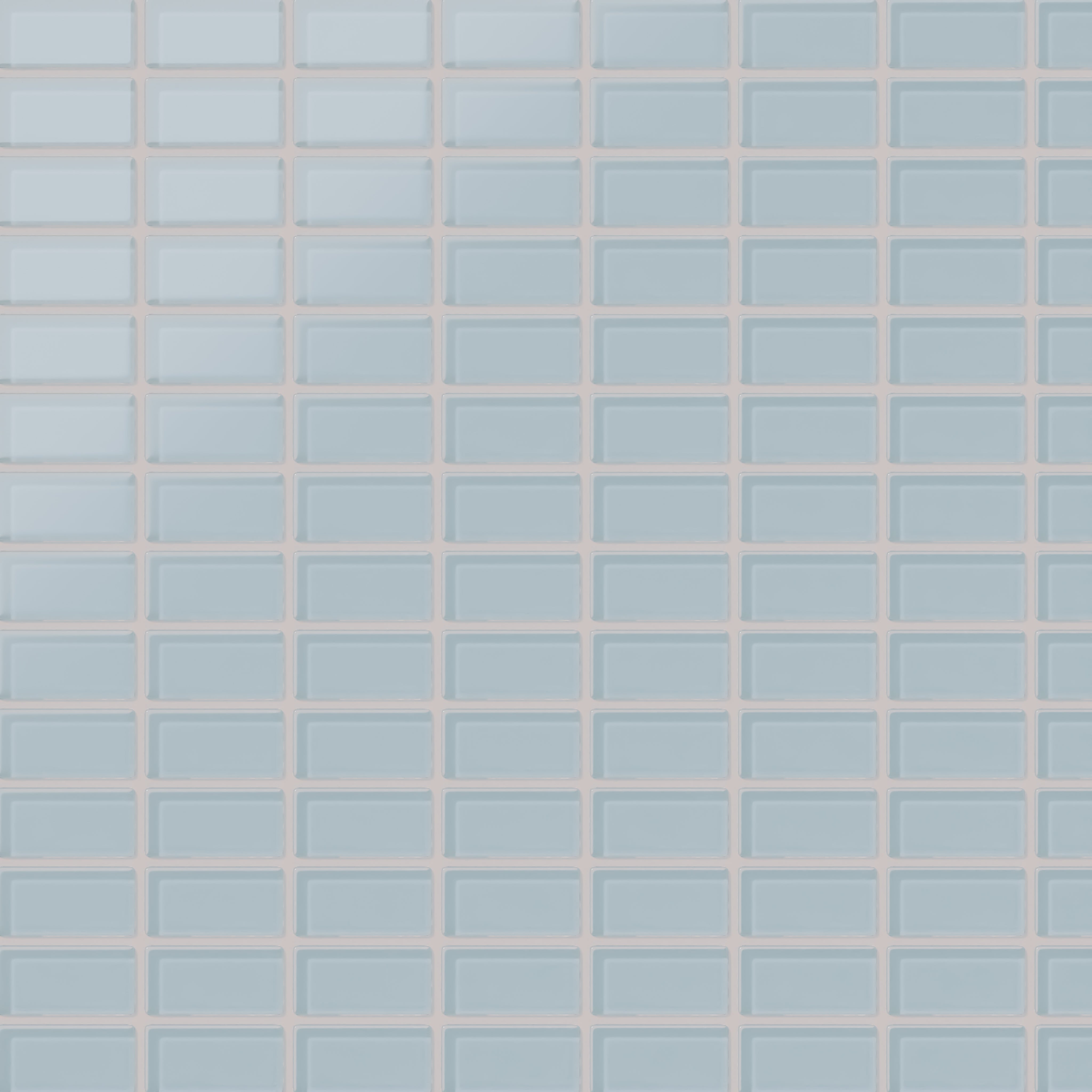 1x2 Straight Set Sheeted Glass Mosaic Tile in Partridge Matte