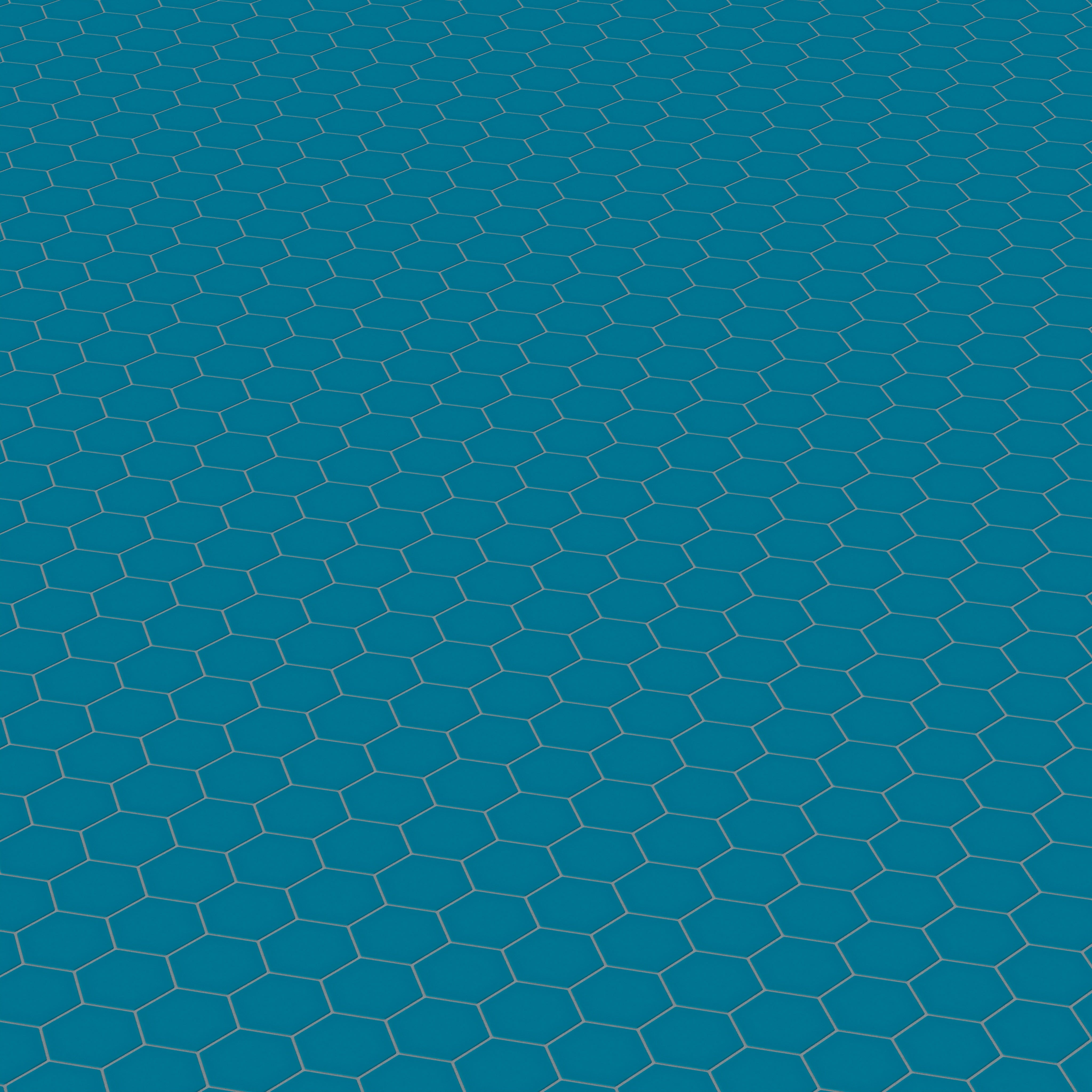 4" Hexagon Original Ceramic Tile in Adriatic Sea Matte