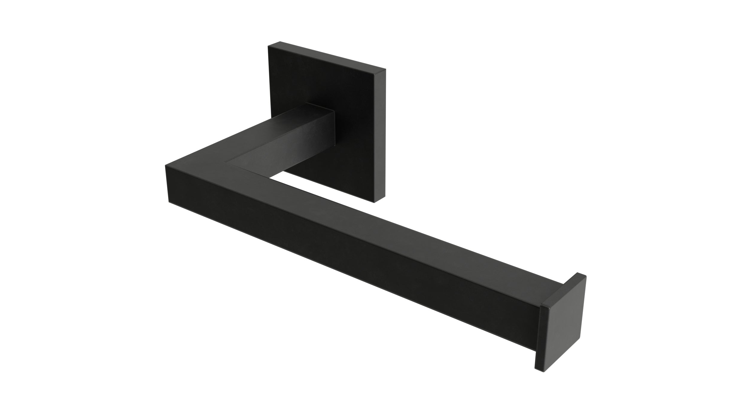 Flatiron Square Single Post Paper Holder in Oil Rubbed Bronze