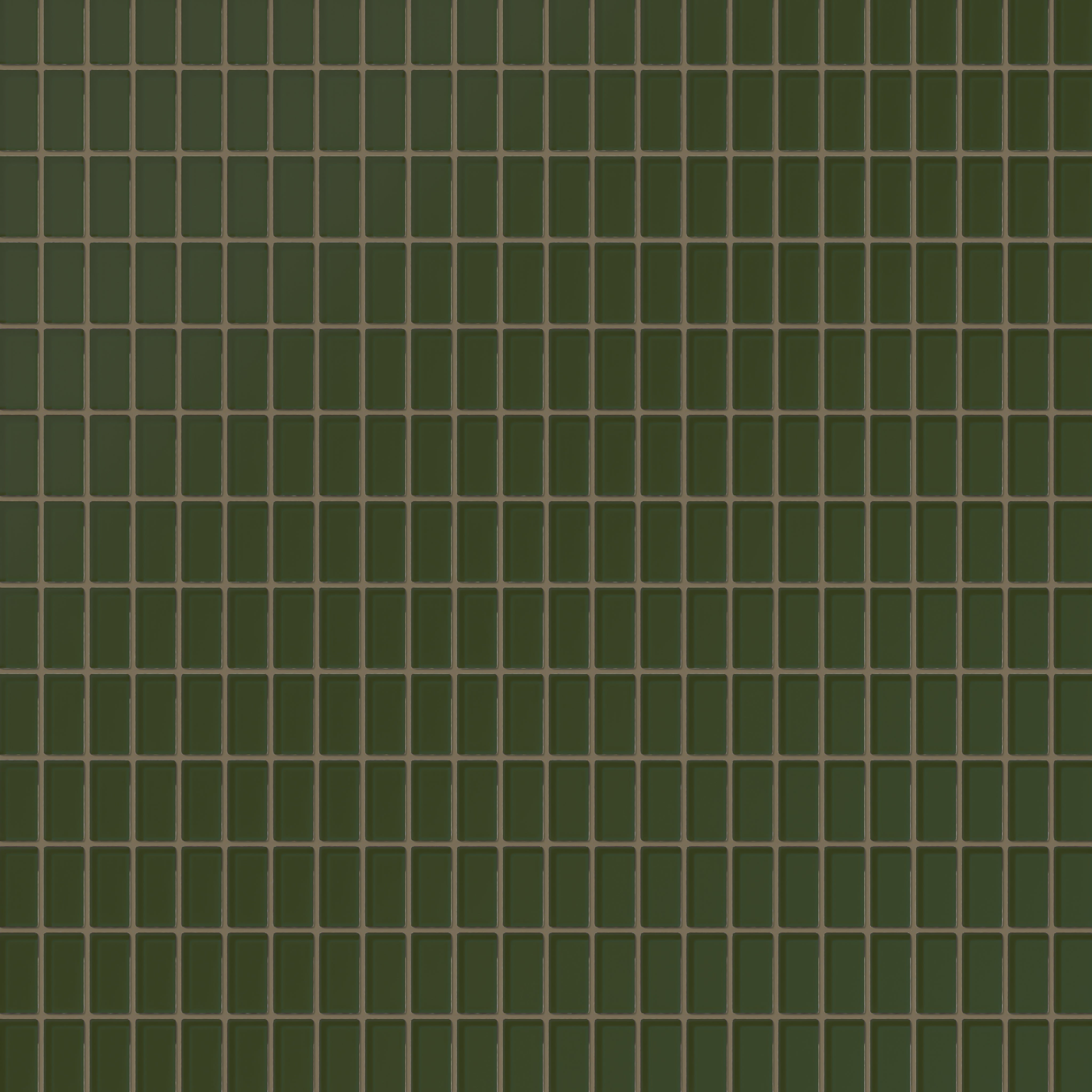 1x2 Straight Set Sheeted Glass Mosaic Tile in Starling Matte