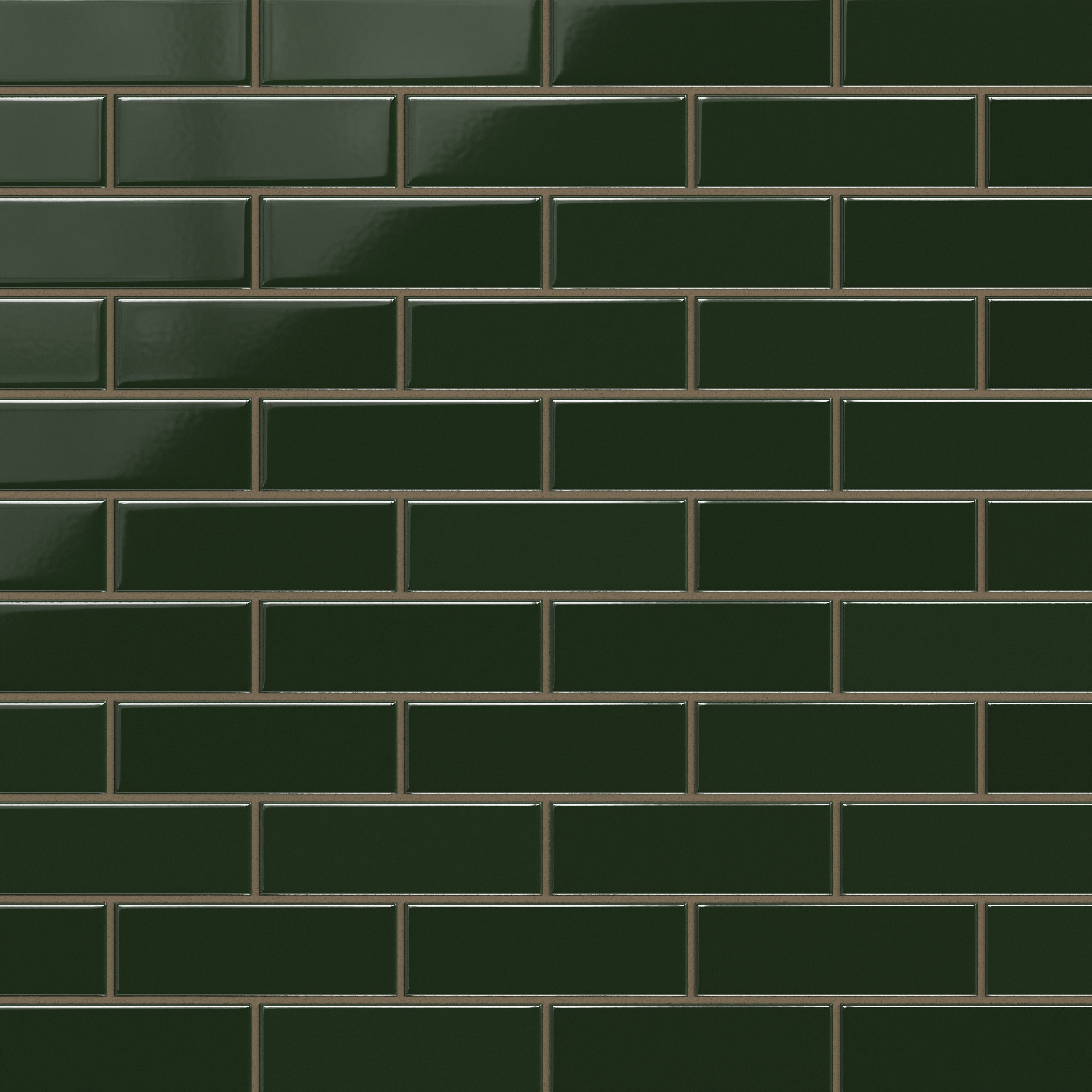 2x6 Original Ceramic Tile in Hunter Green Gloss