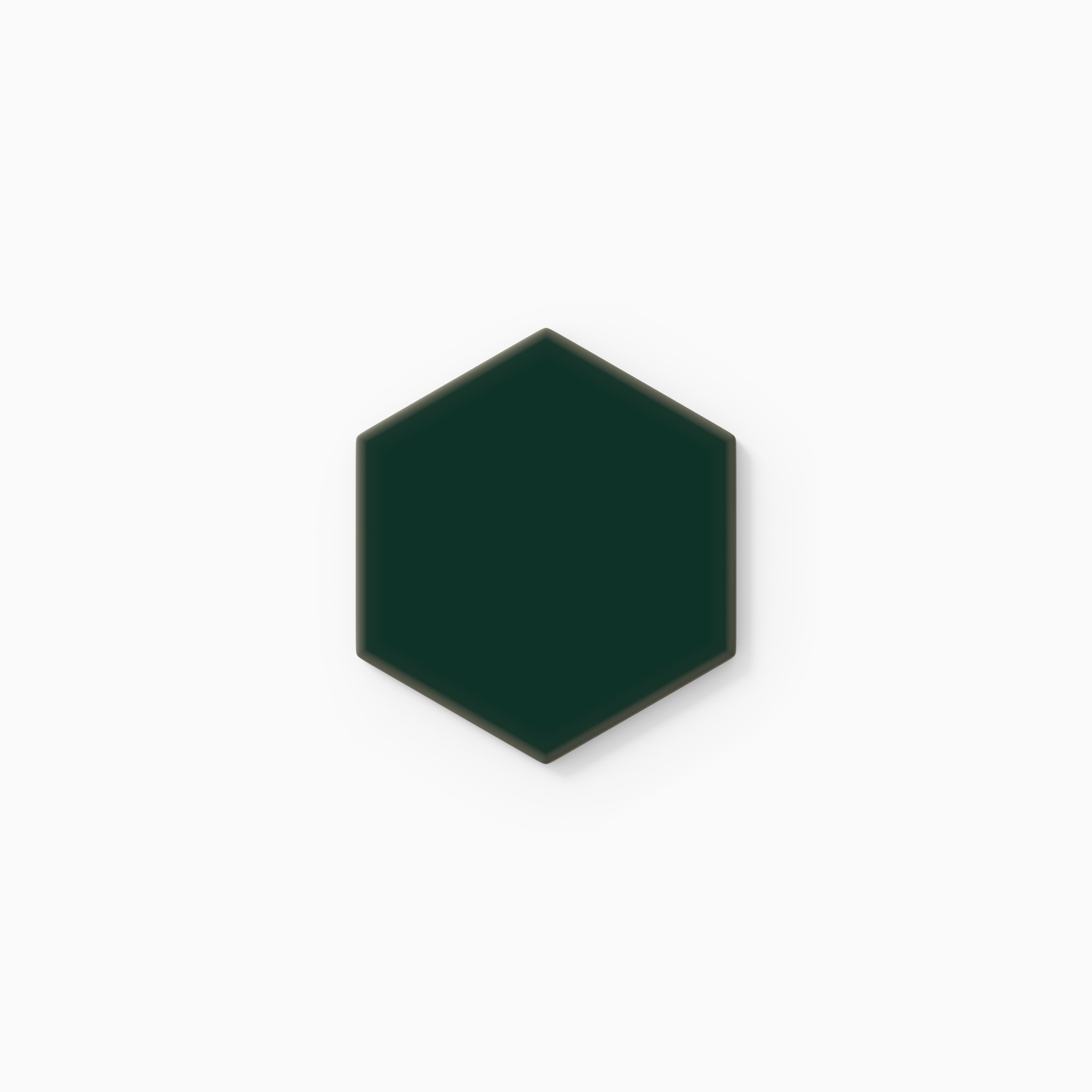 4" Hexagon Original Ceramic Tile in Evergreen Matte