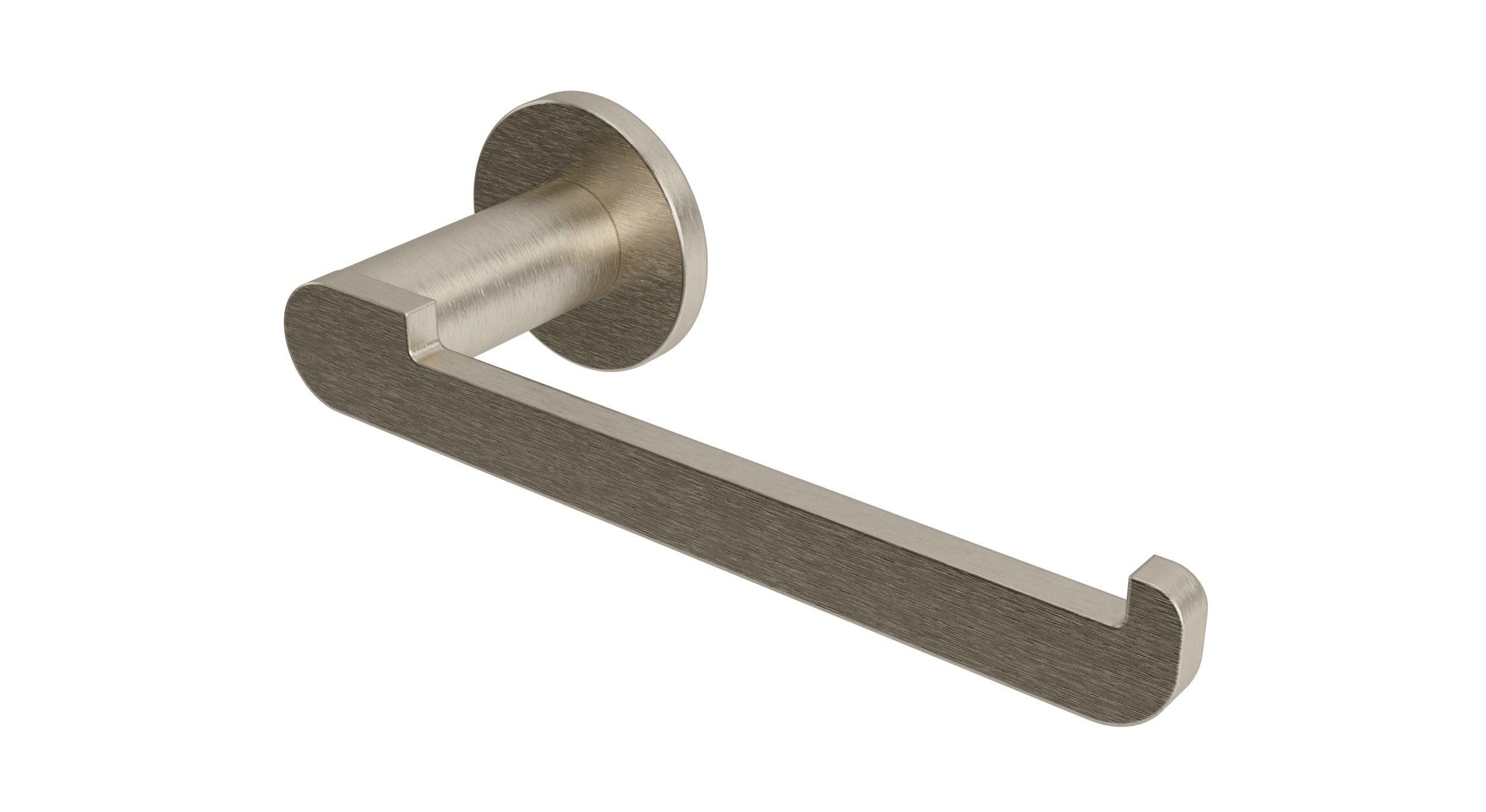 Foundry Single Post Paper Holder in Satin Nickel