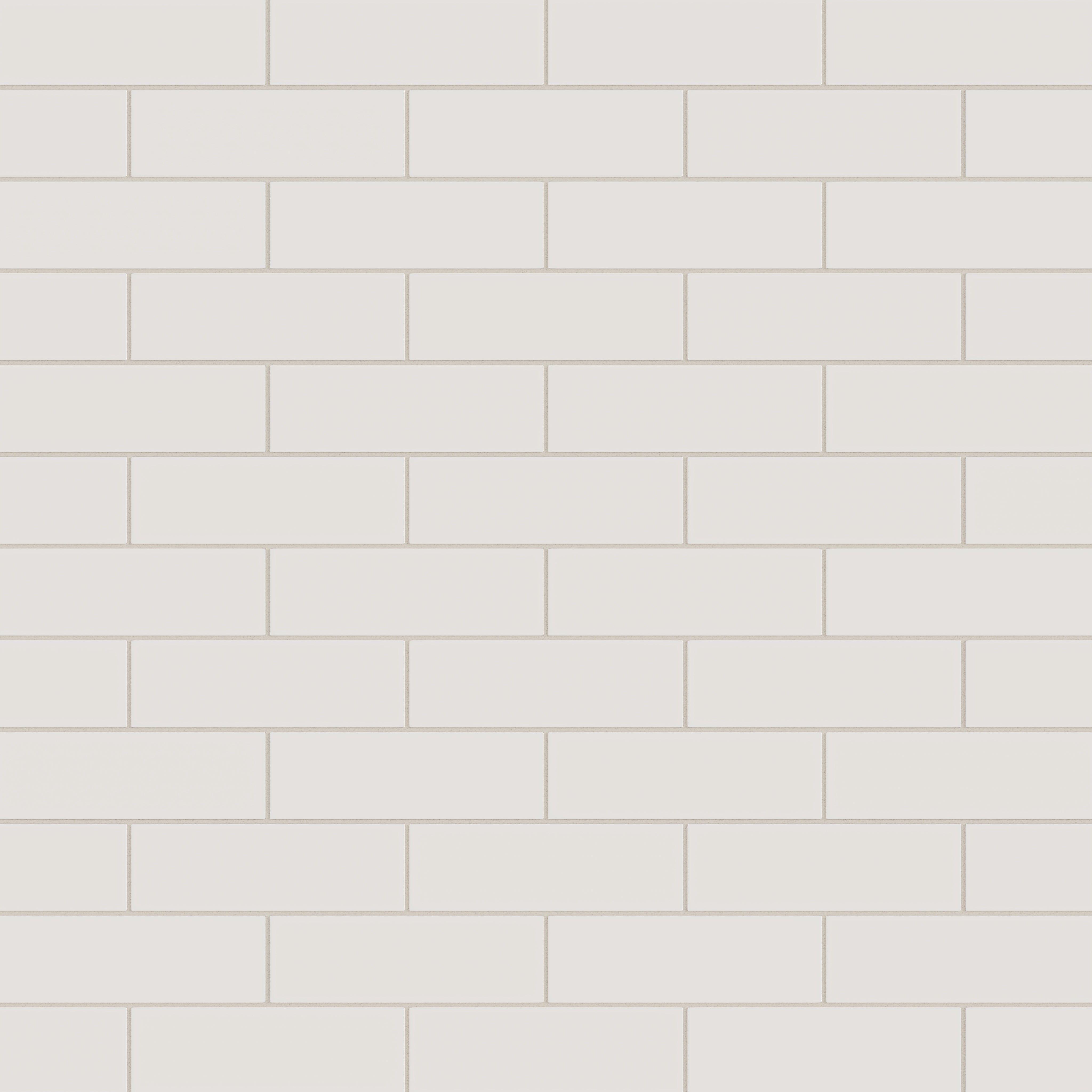 3x9 Natural Press Ceramic Tile in Pearl Matte