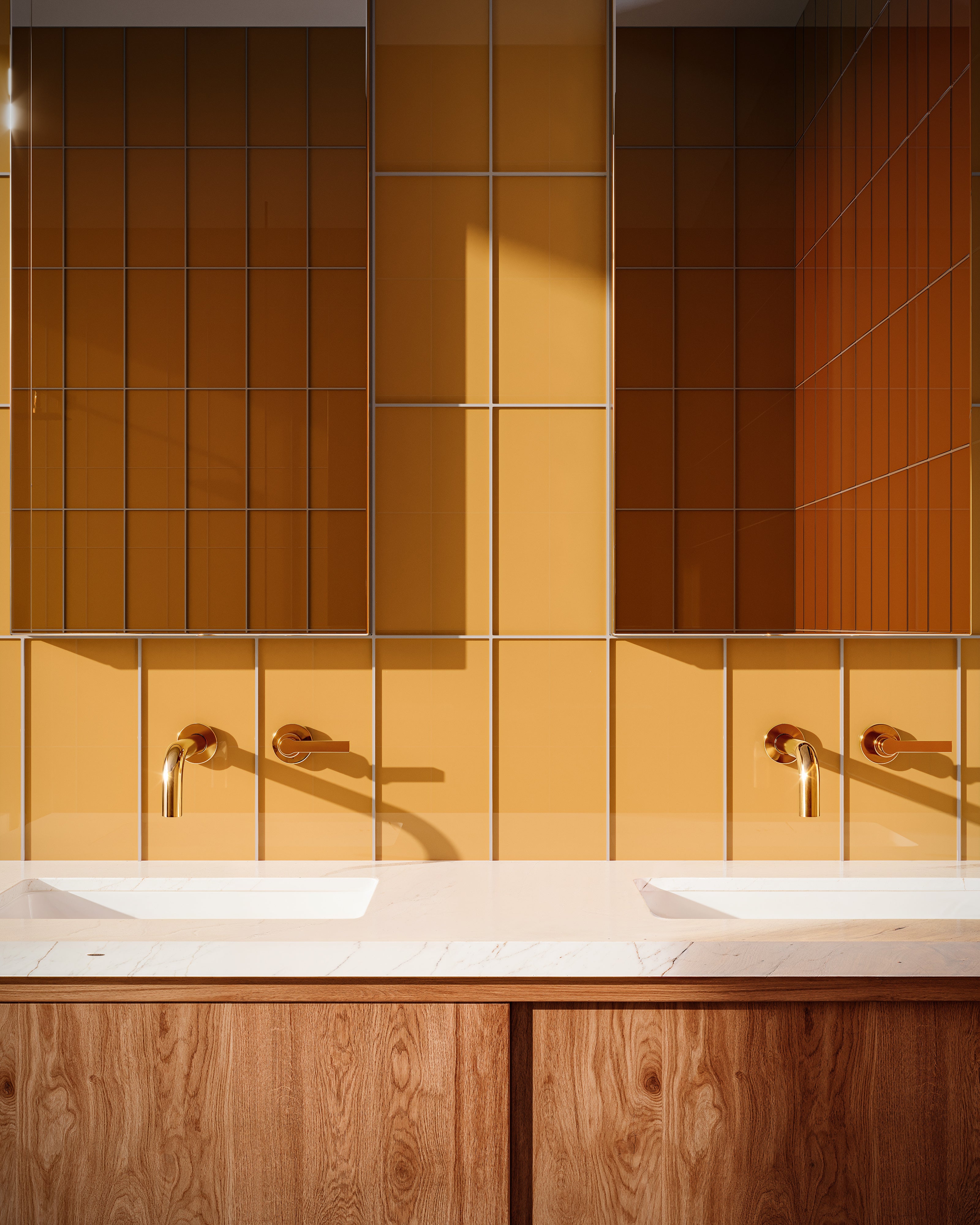 6x12 Glass Tile in Falcon Gloss