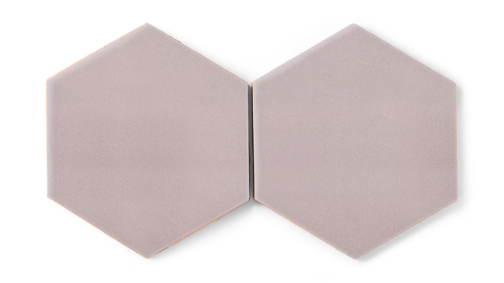8" Hexagon Original Ceramic Tile in Painted Sky Gloss