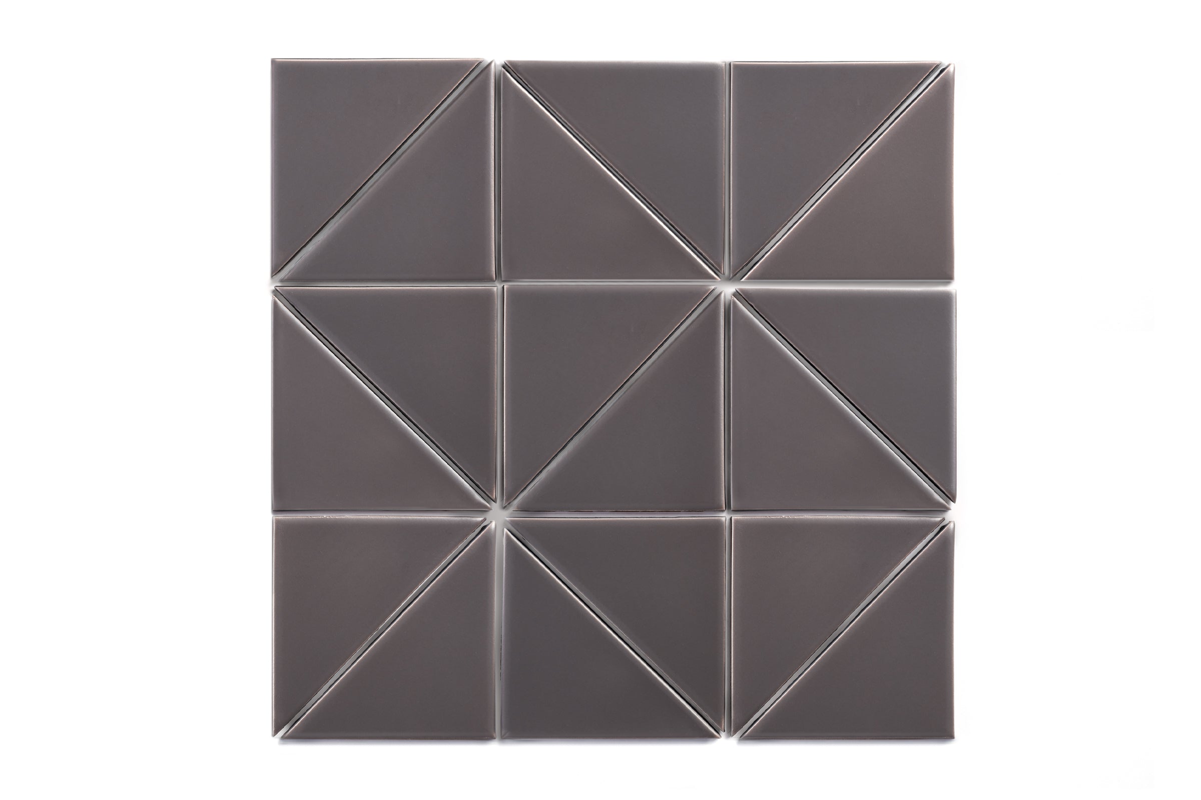4" Triangle Original Ceramic Tile in Kalamata Matte