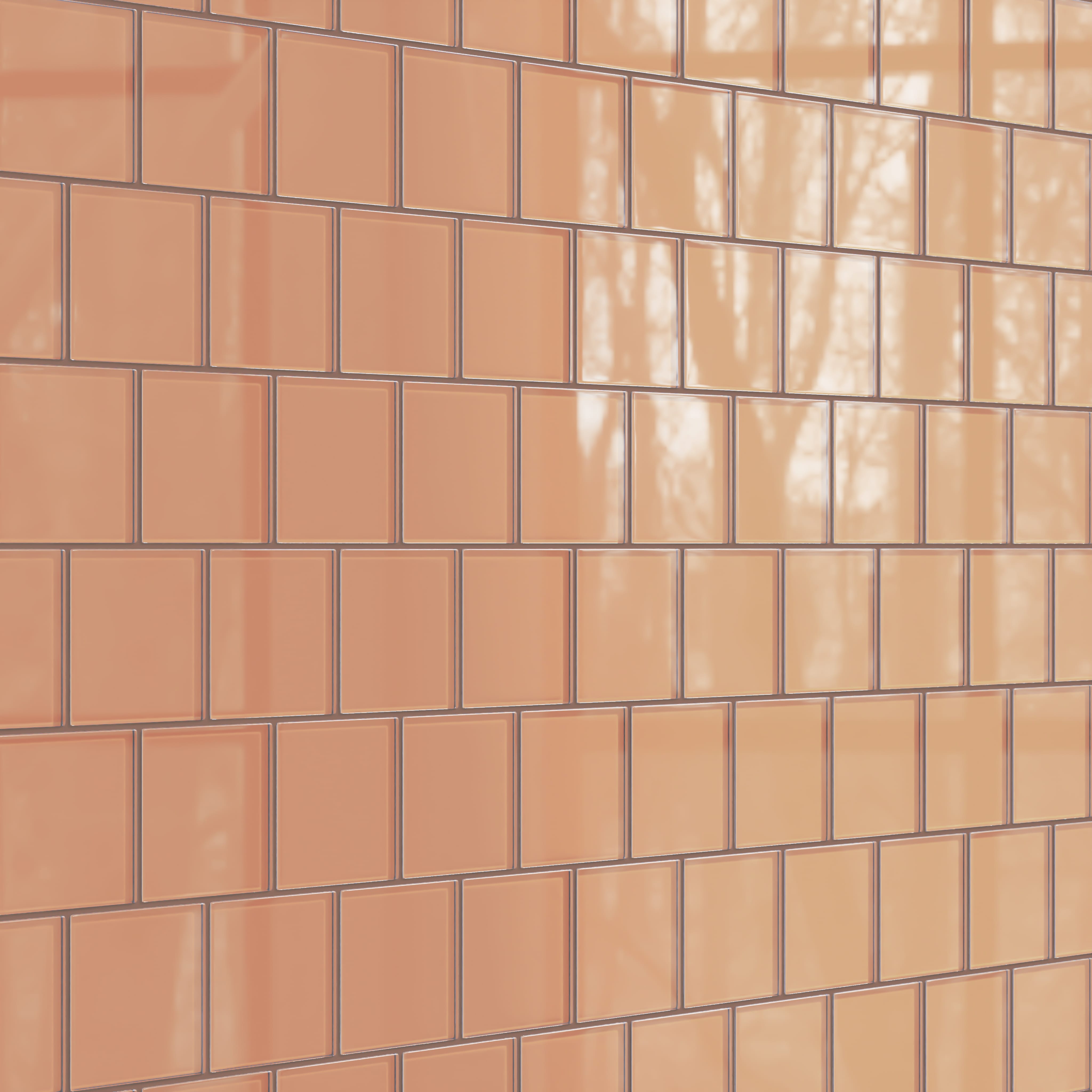 Quick Ship 4x4 Glass Tile in Carolina Wren Gloss