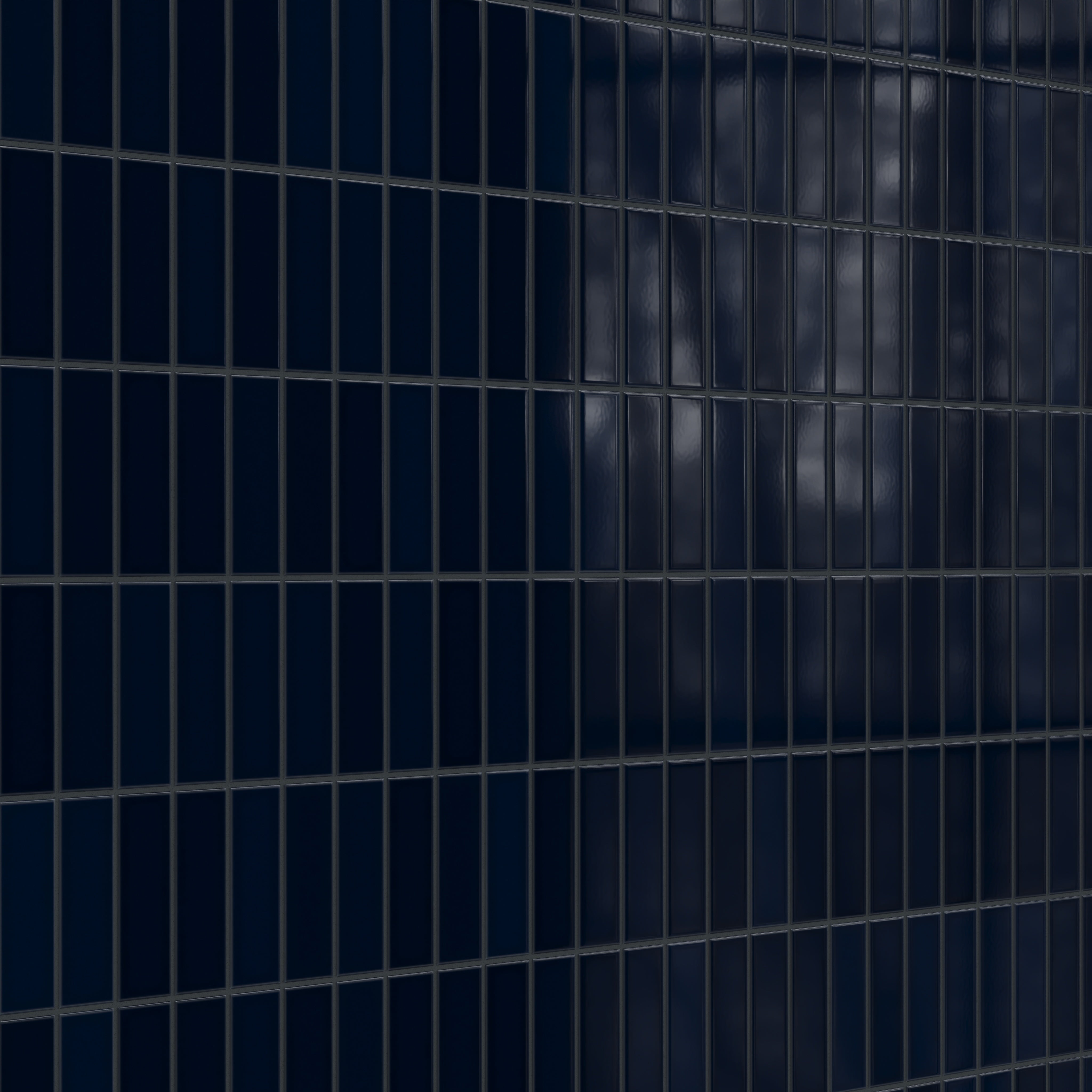 2x6 Original Ceramic Tile in Navy Blue Gloss