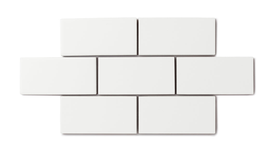 2x2 Straight Set Sheeted Natural Press Ceramic Mosaic Tile in Zinc Matte