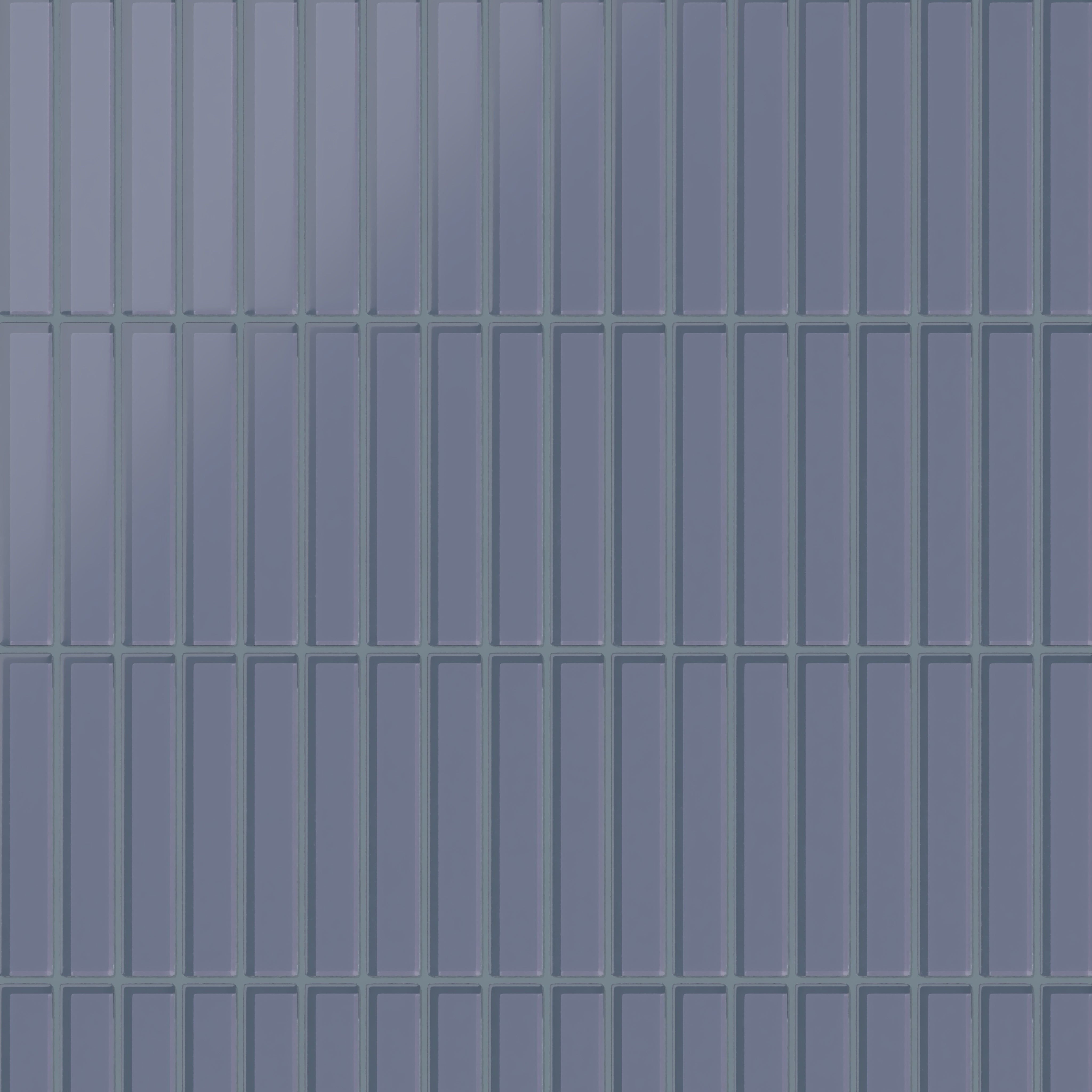 1x6 Straight Set Sheeted Glass Mosaic Tile in Nuthatch Matte