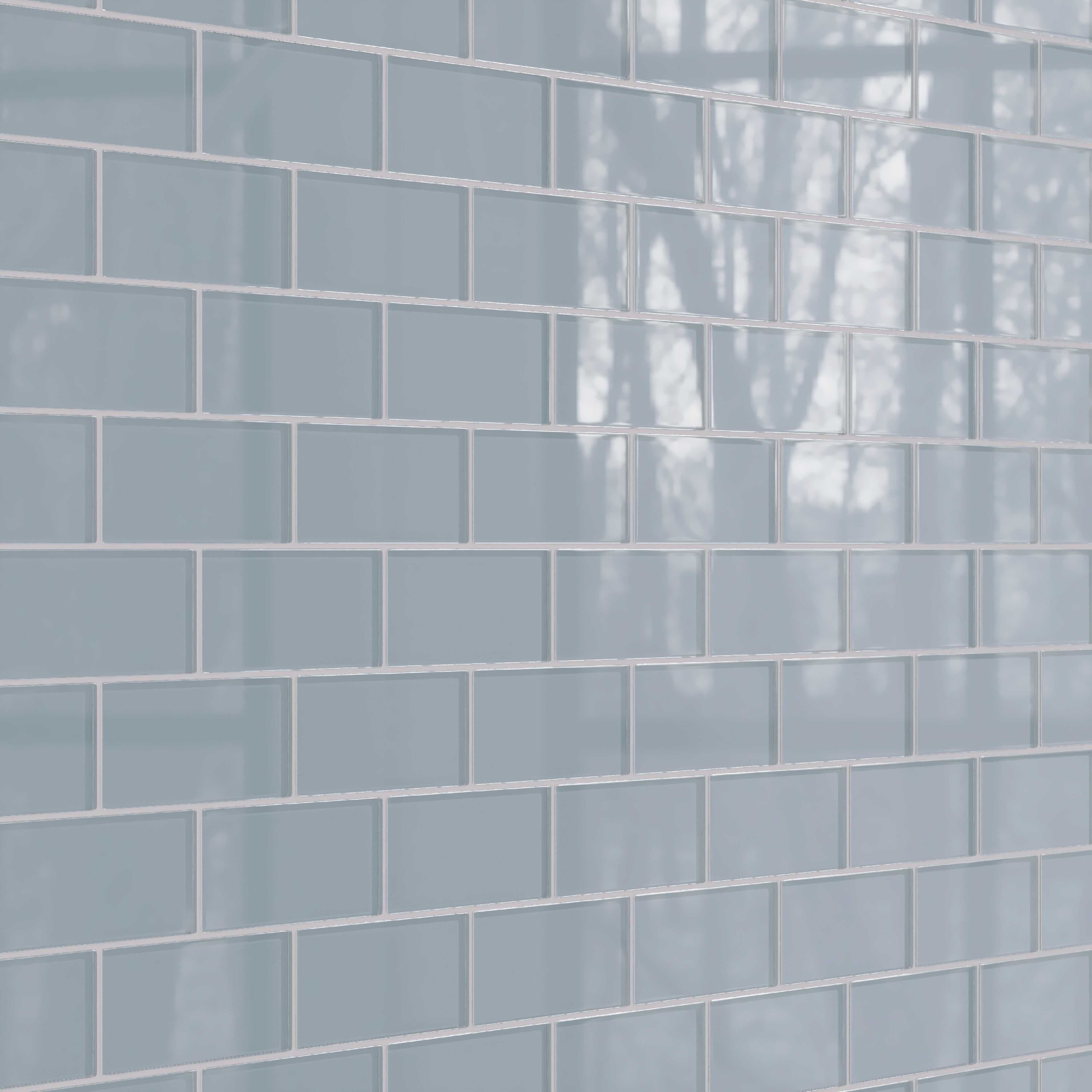 3x6 Glass Tile in Pinyon Jay Gloss