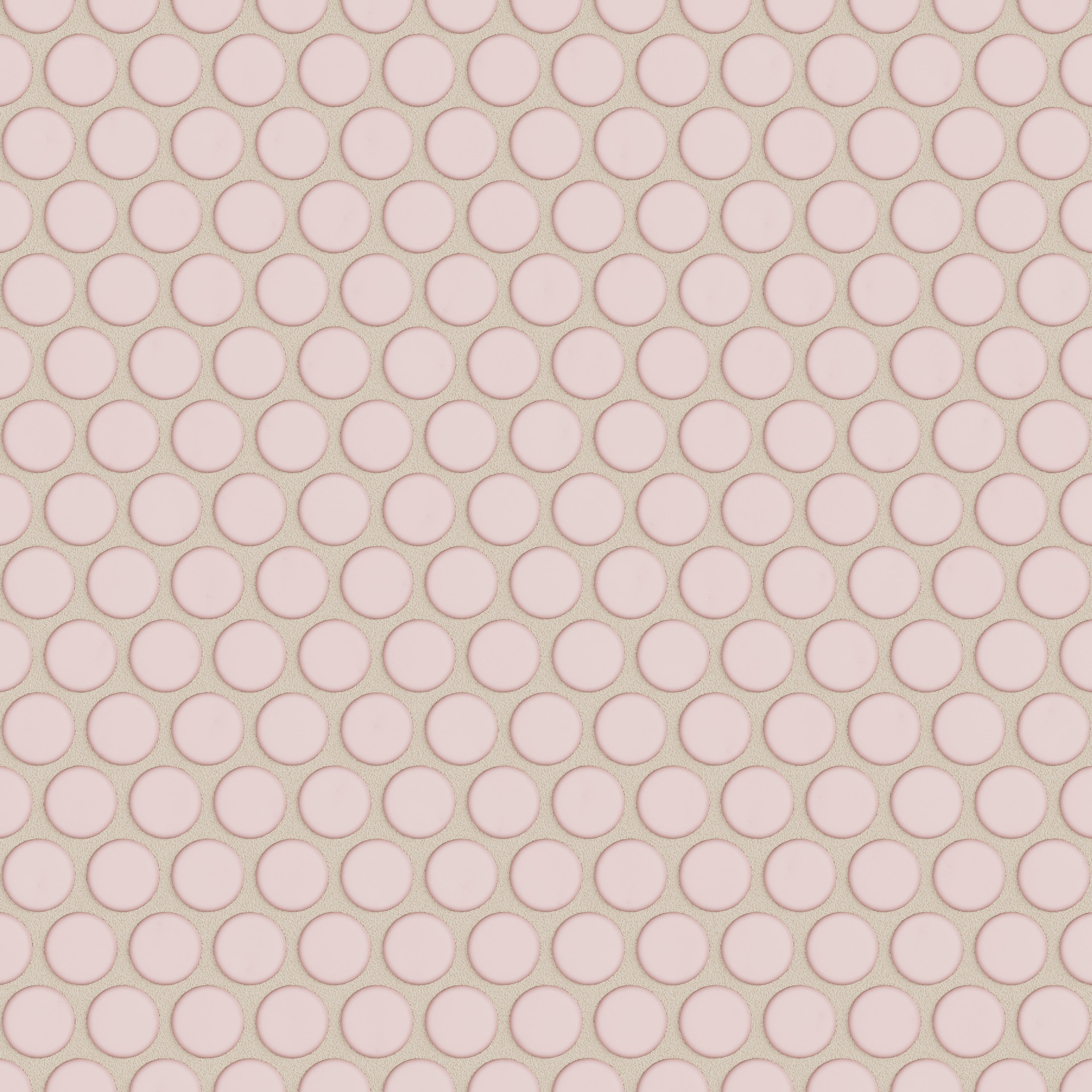 Penny Round Sheeted Original Ceramic Mosaic Tile in Evening Glow Matte