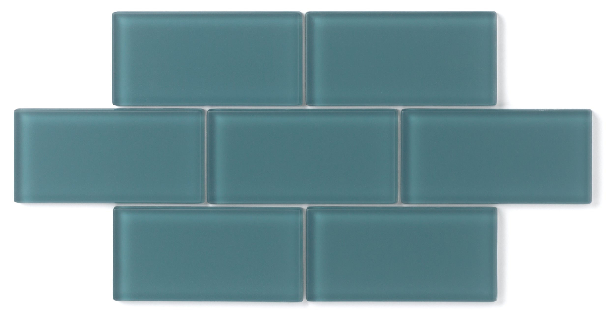 1x4 Herringbone Sheeted Glass Mosaic Tile in Magpie Matte