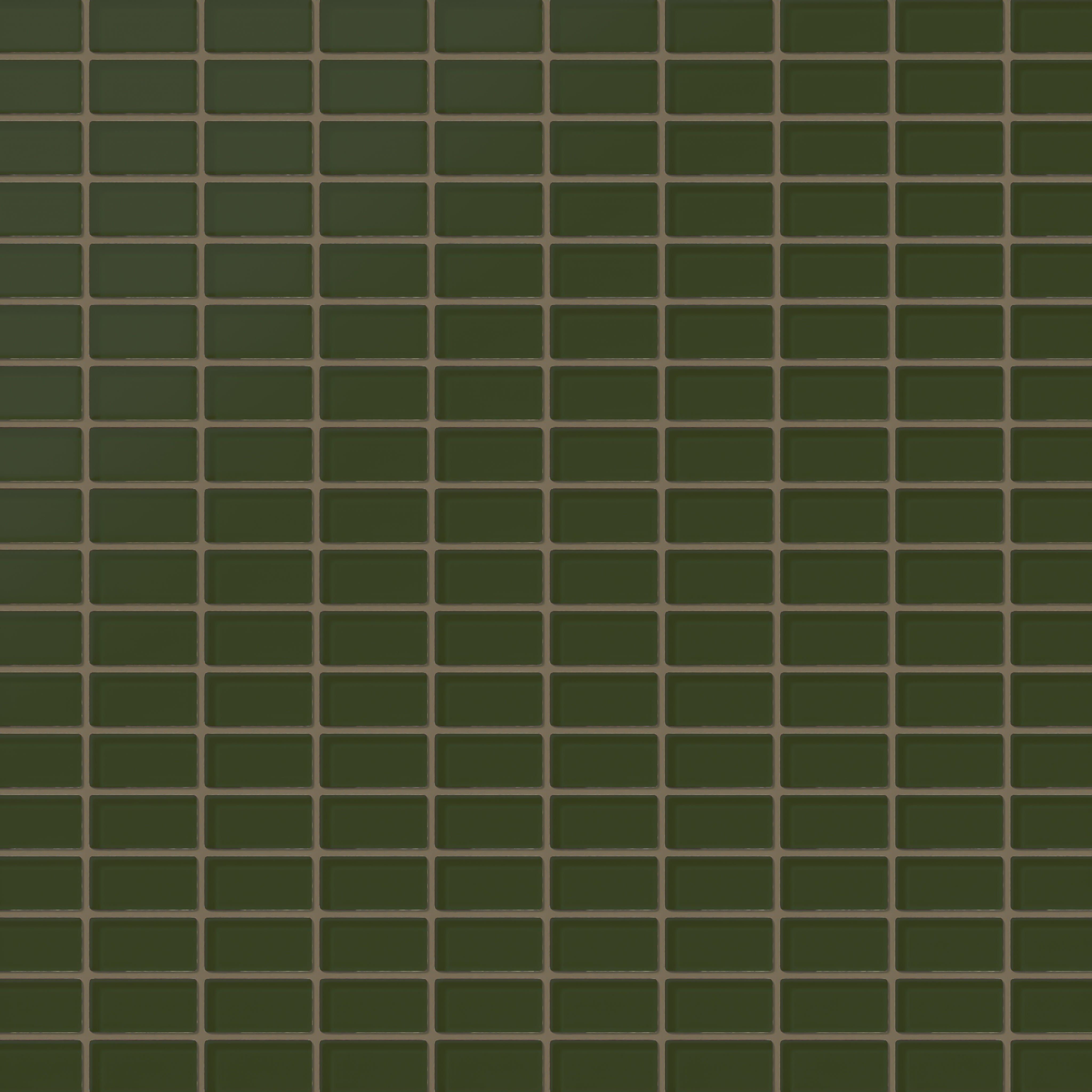 1x2 Straight Set Sheeted Glass Mosaic Tile in Starling Matte