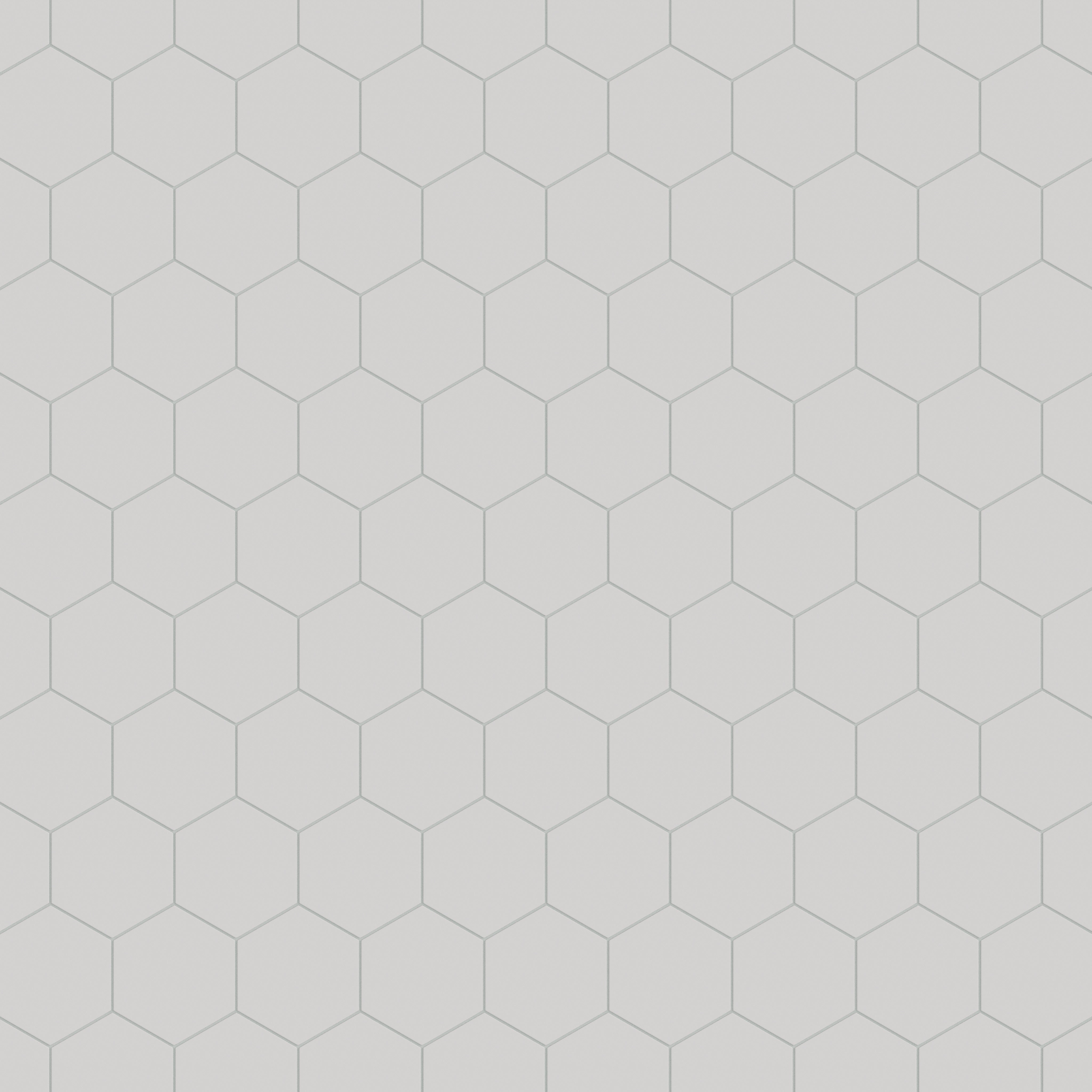8" Hexagon Natural Press Ceramic Tile in Cloud Cover Matte