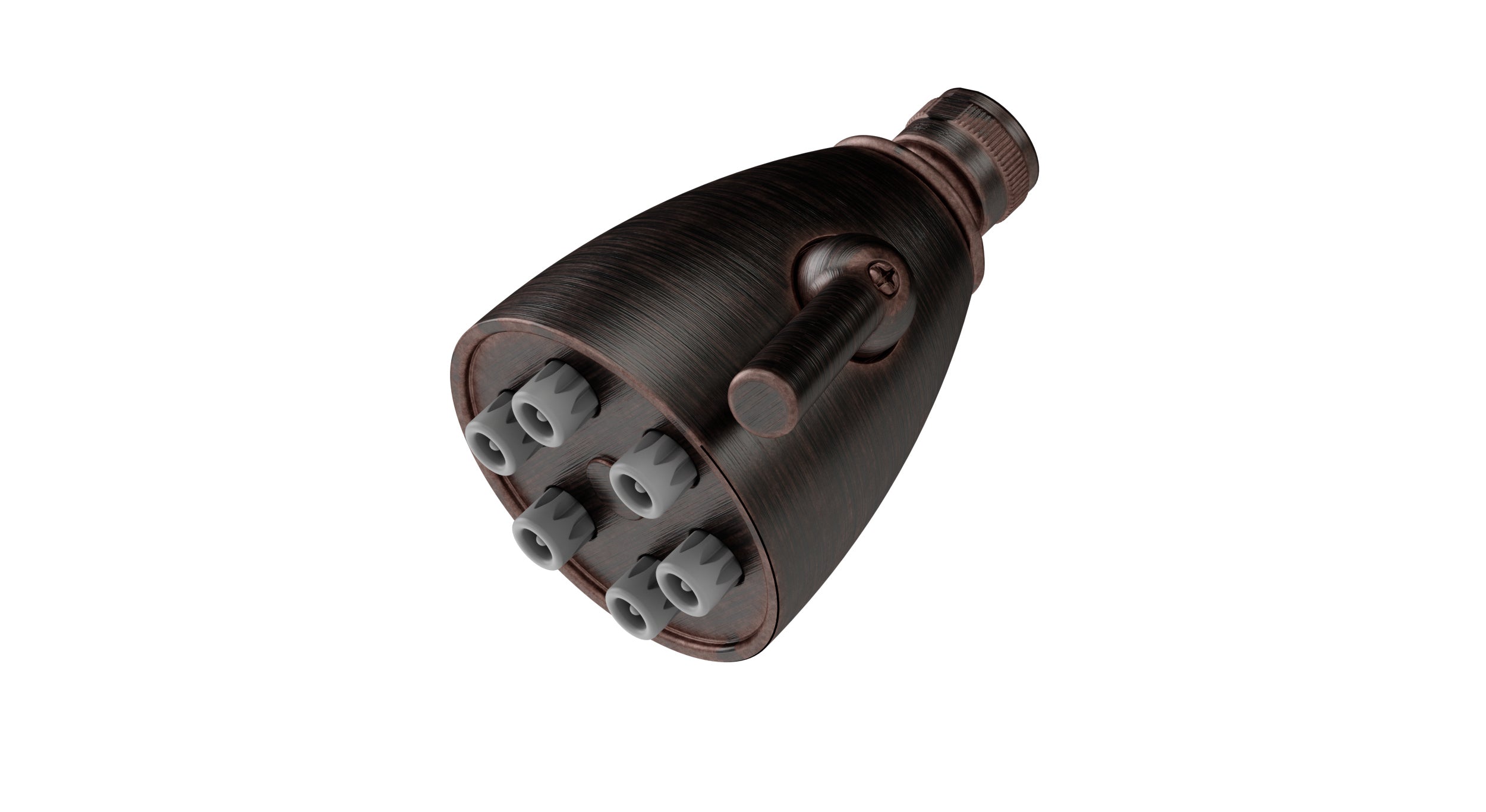 Shower Six Jet Shower Head in Antique Bronze