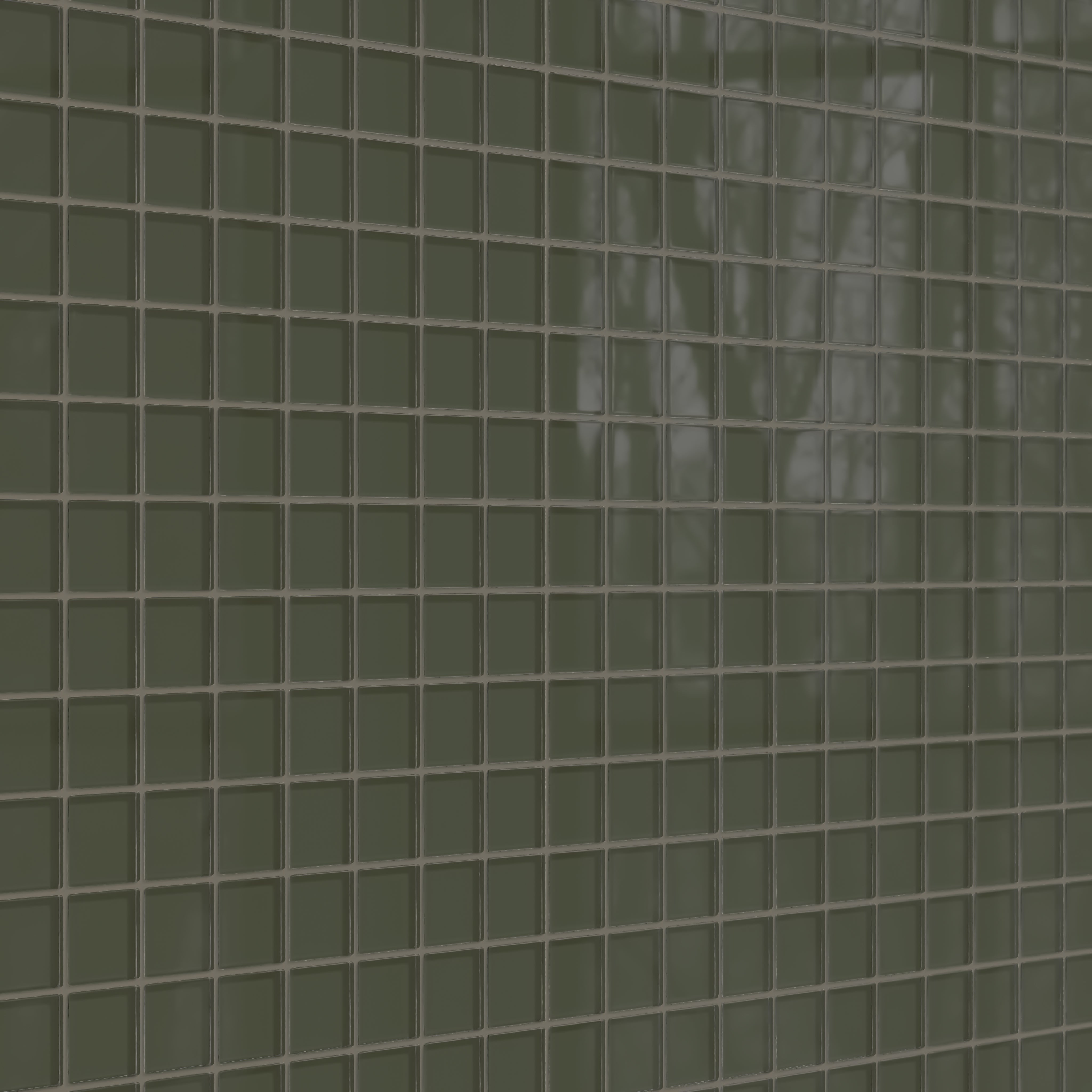 2x2 Straight Set Sheeted Glass Mosaic Tile in Roadrunner Gloss