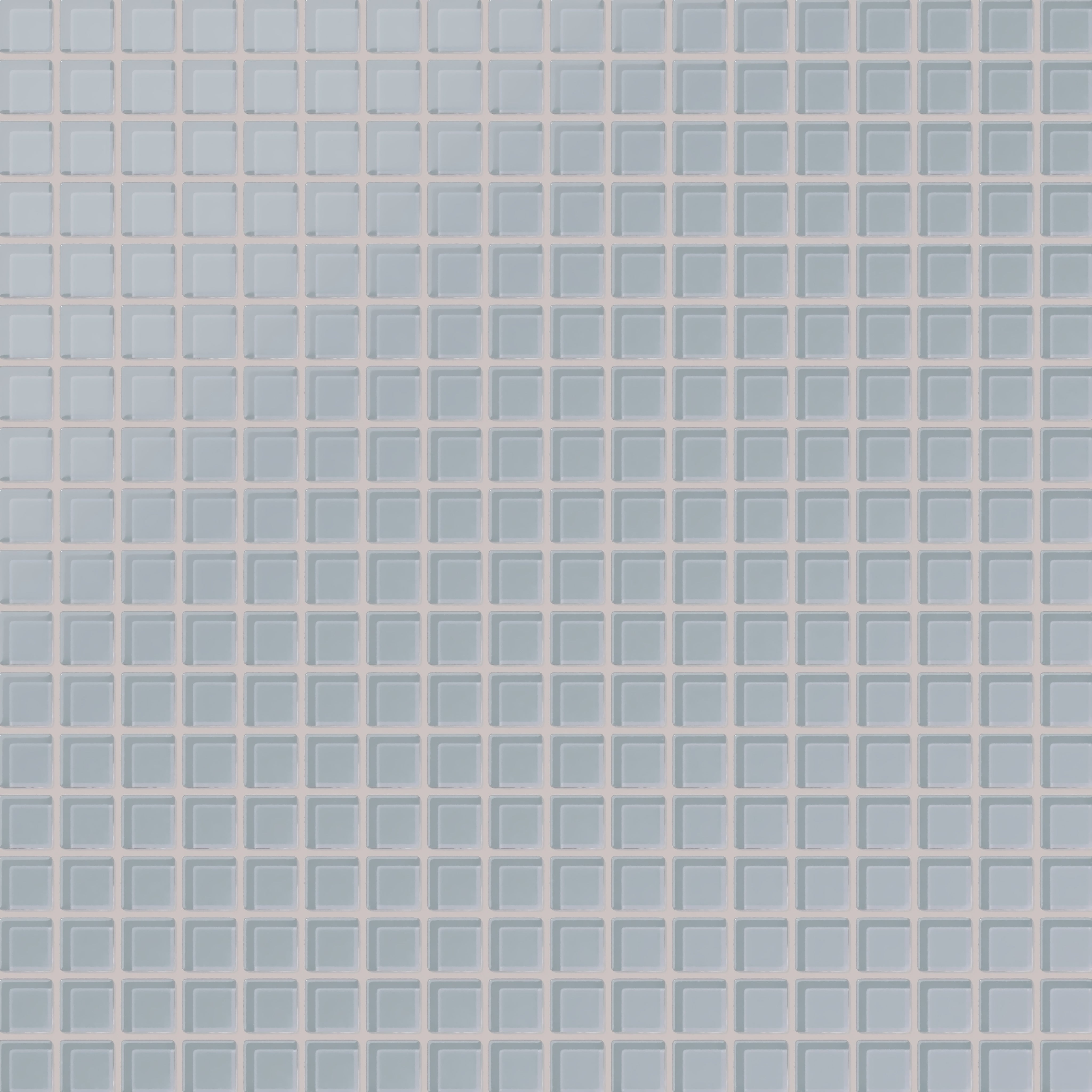 1x1 Straight Set Sheeted Glass Mosaic Tile in Pinyon Jay Matte