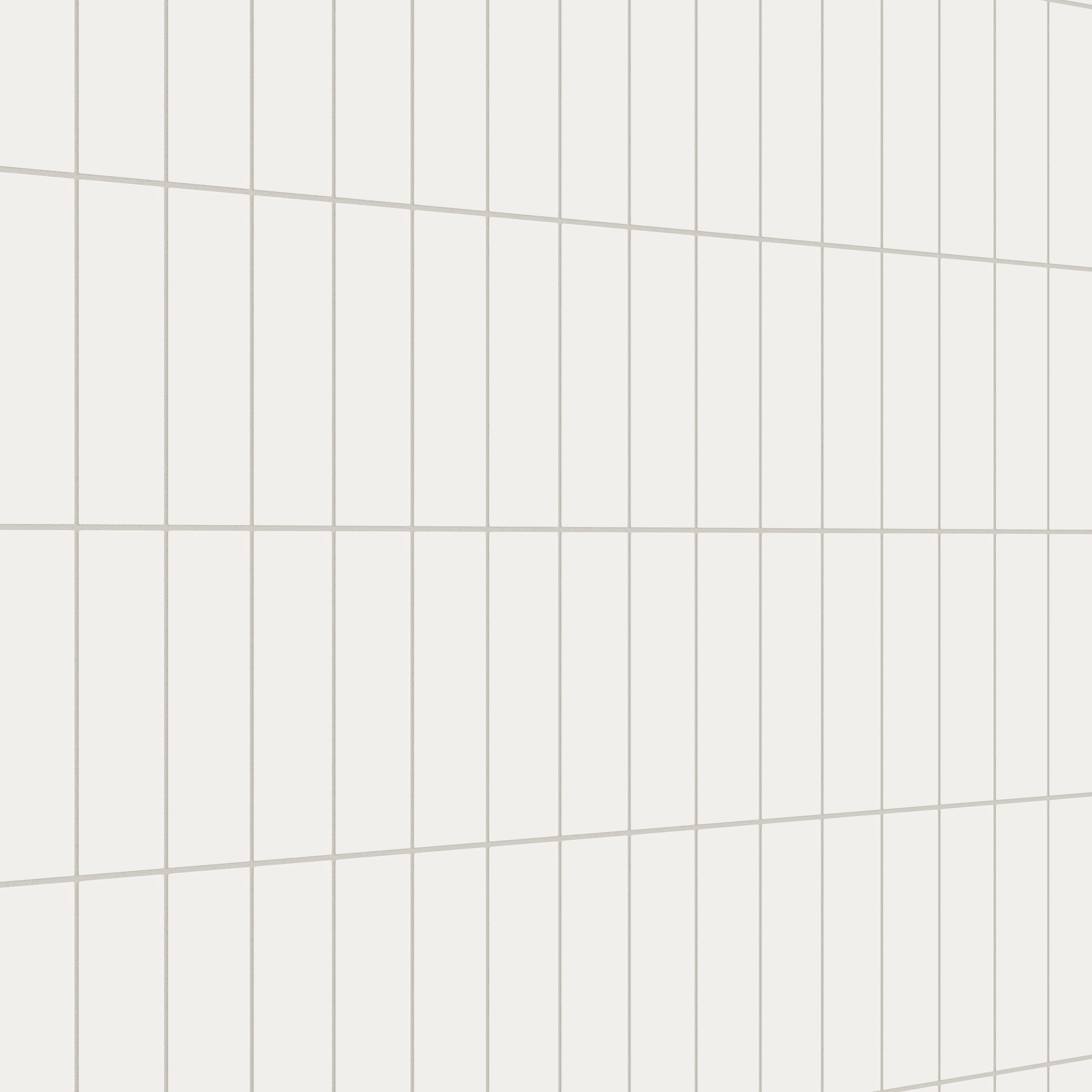 3x9 Natural Press Ceramic Tile in Flake White Matte