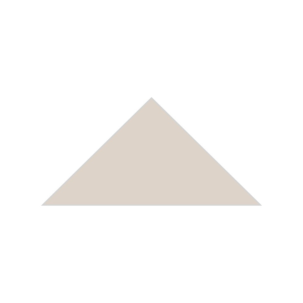 6" Triangle Original Ceramic Tile in Sand Dune Matte