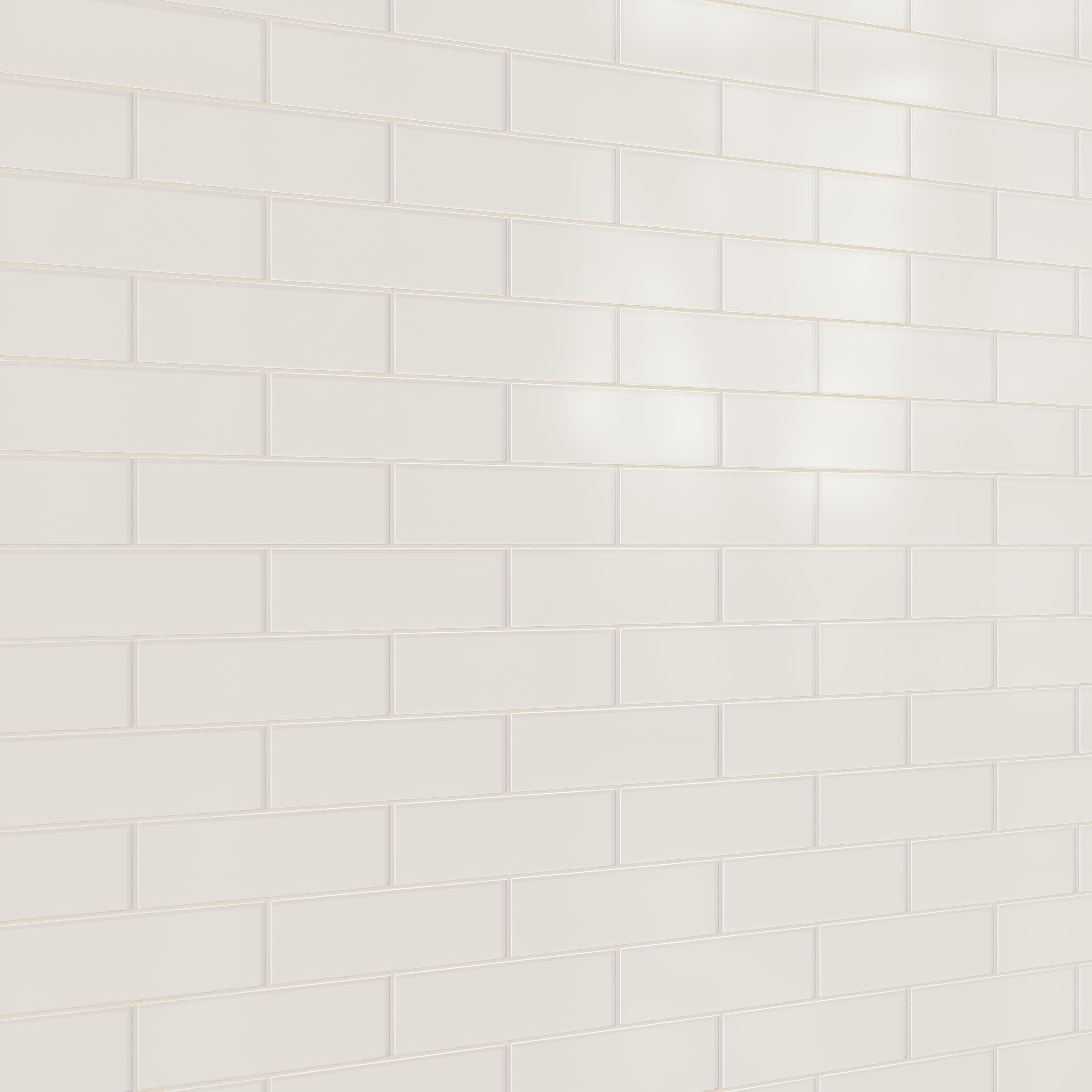 Quick Ship 3x12 Glass Tile in Dove Matte