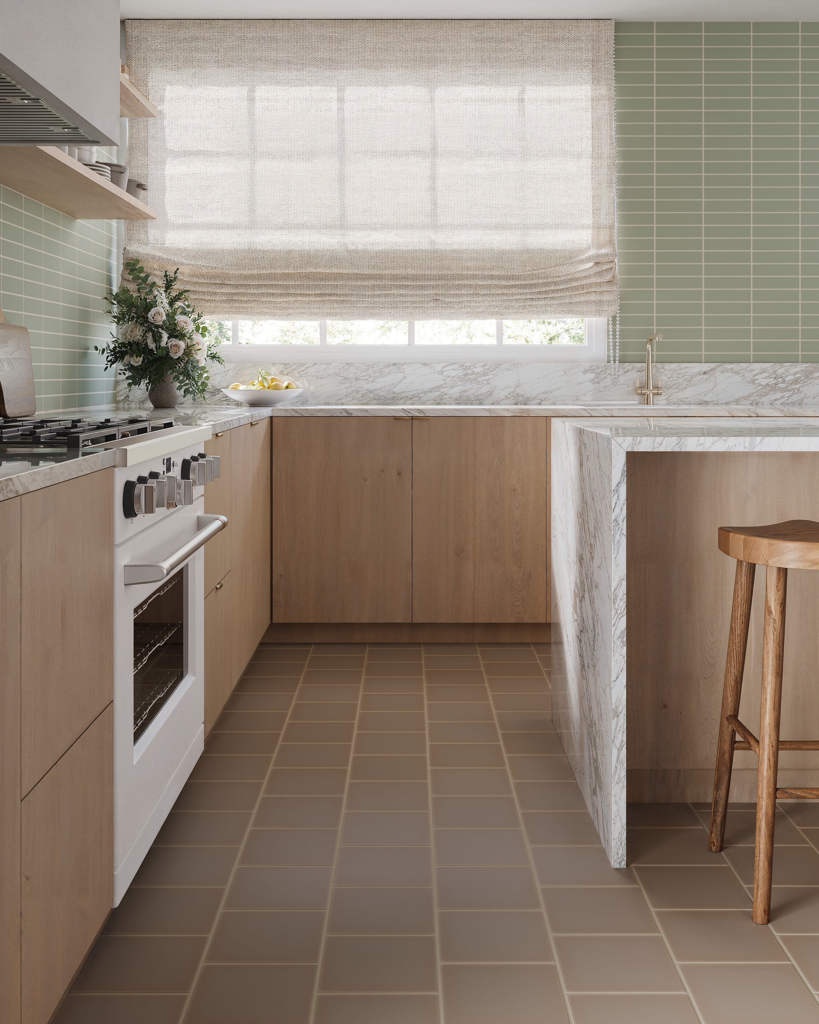 8x8 Original Ceramic Tile in Cardamom Matte