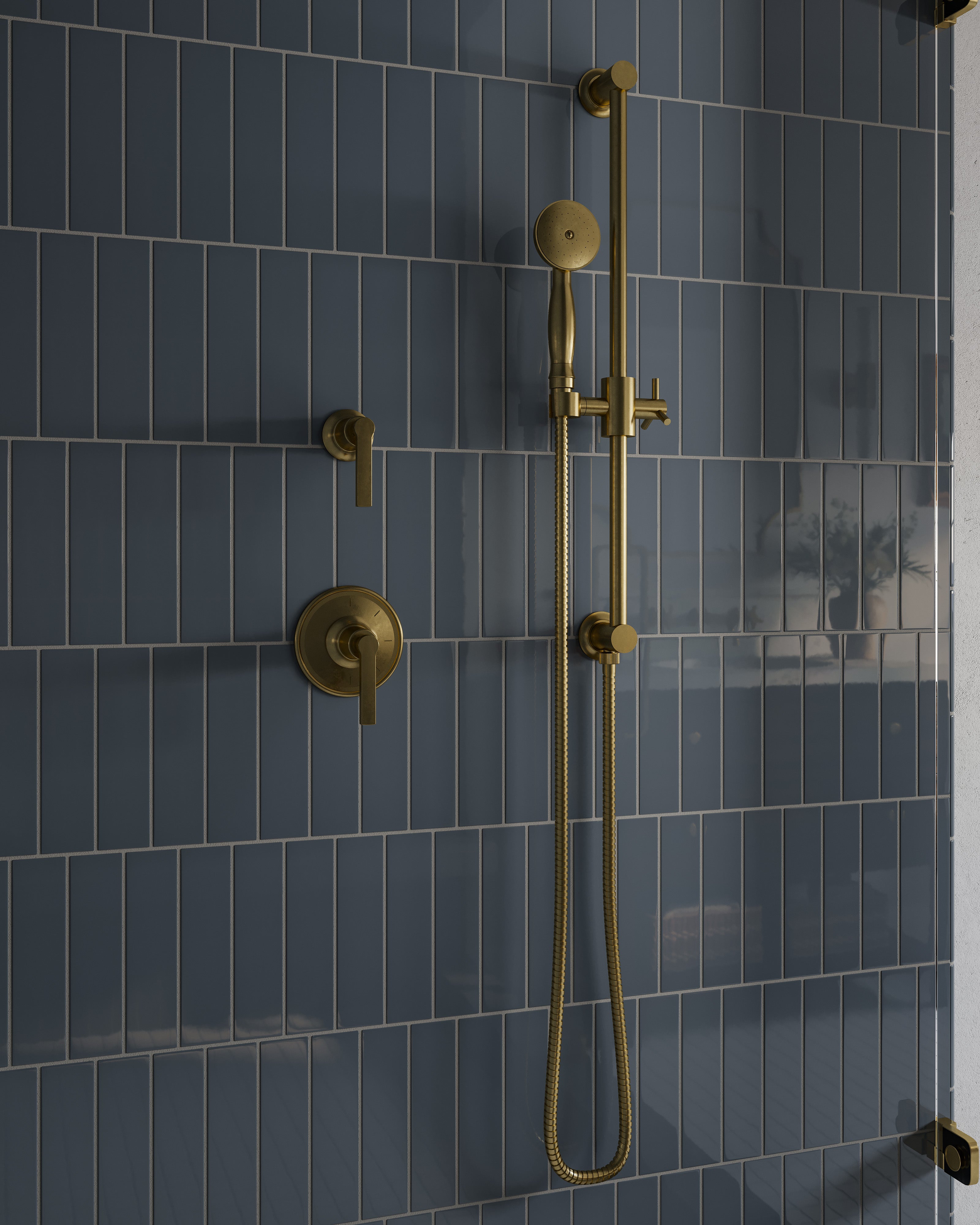 Emerson Wall Elbow with Hook Kit - Less Hand Shower in French Brass