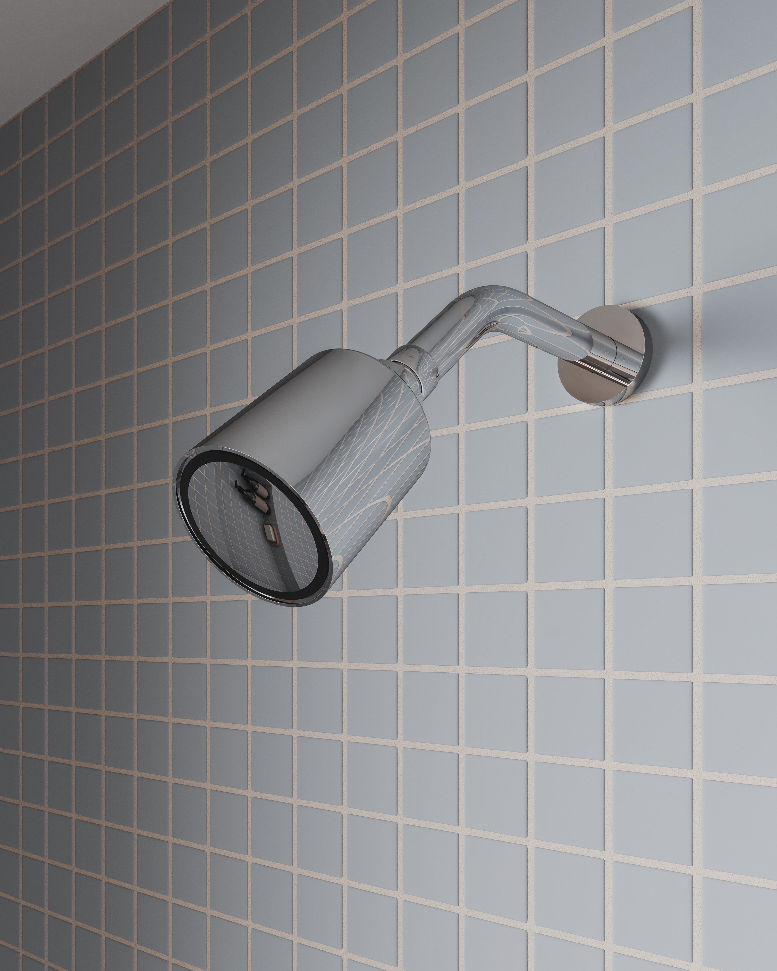 Contour & Foundry 45-Degree 8" Shower Arm with Flange in Polished Chrome