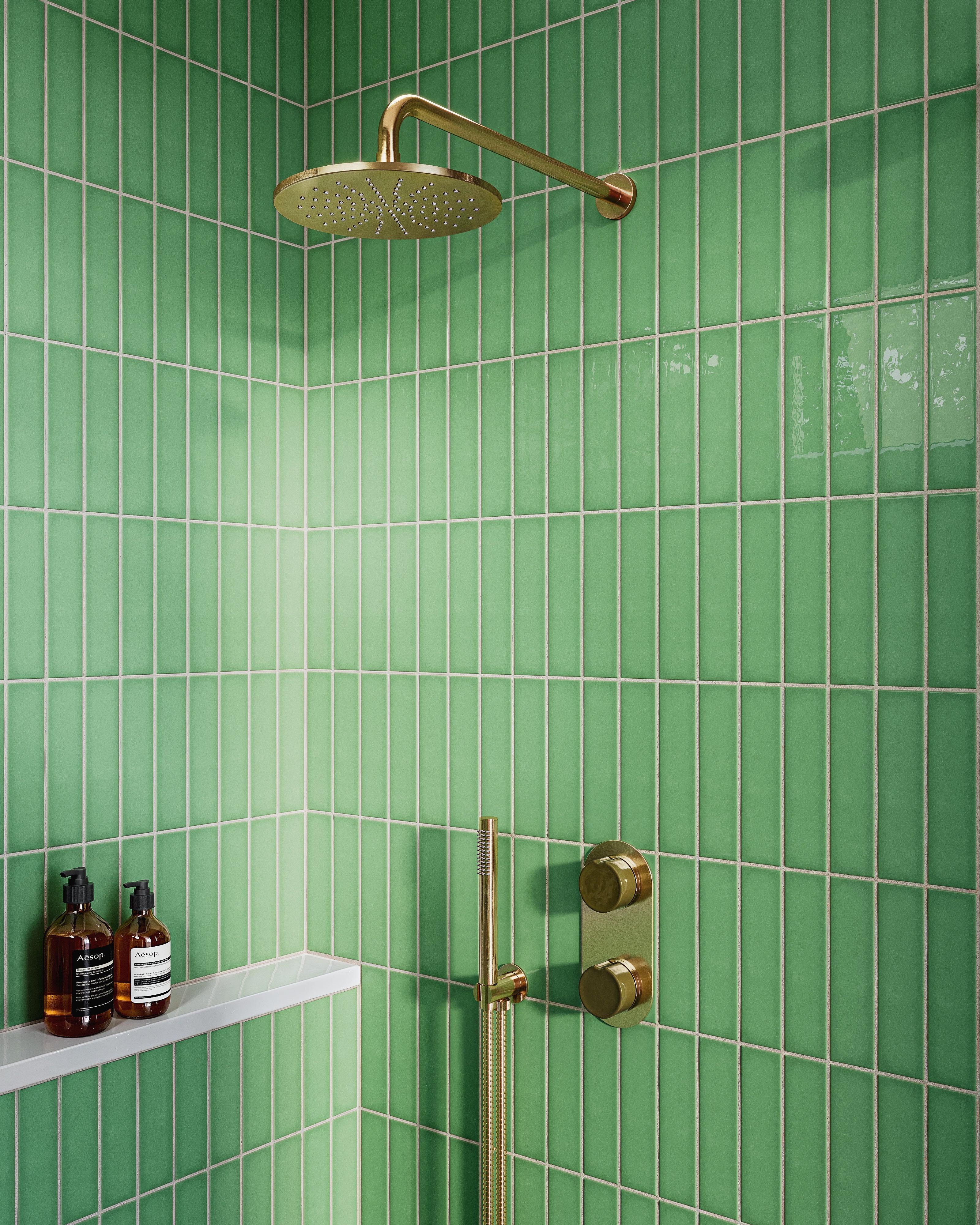Contour & Foundry Wall Elbow with Hook Kit - Less Hand Shower in Satin Brass