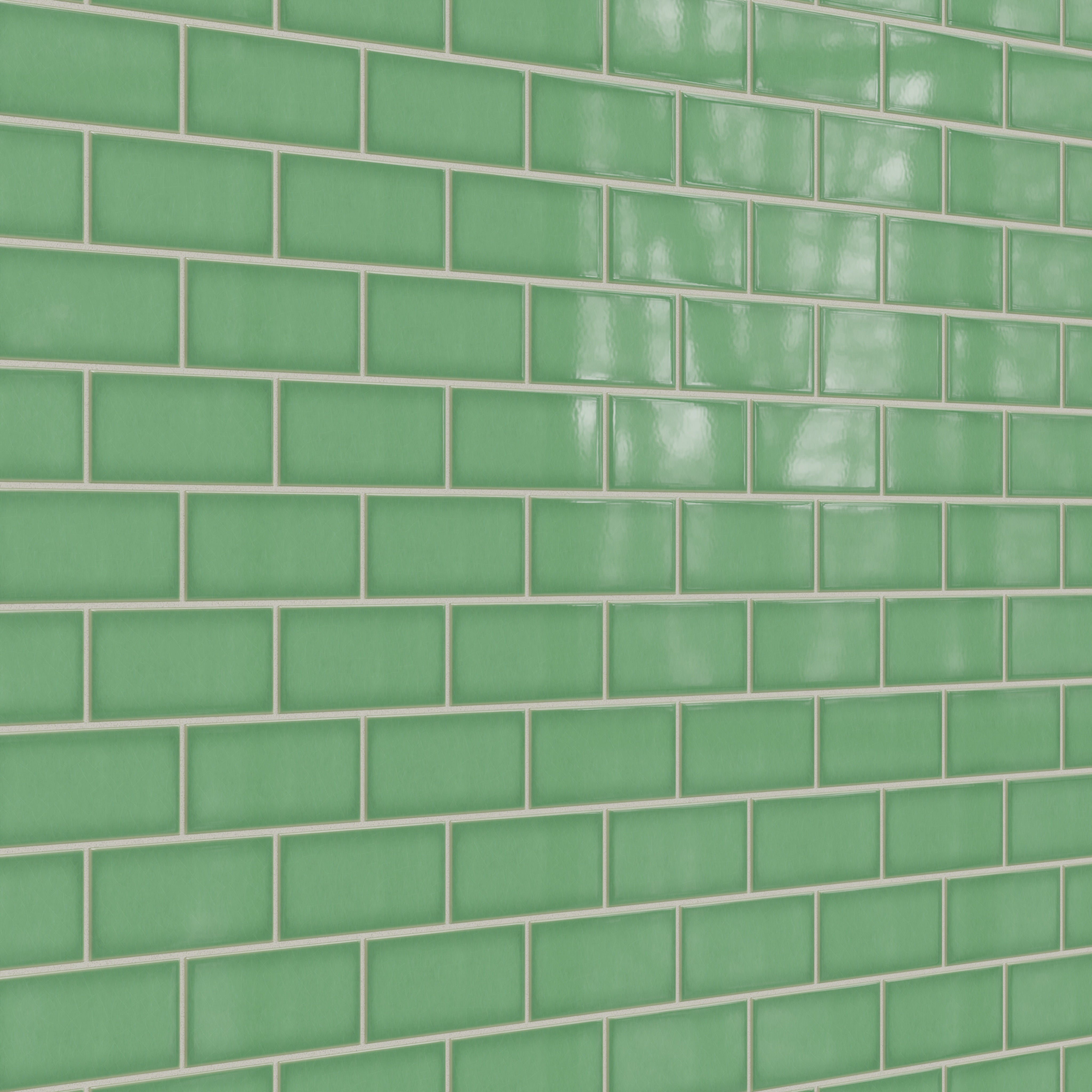 3x6 Original Ceramic Tile in Sea Green Gloss