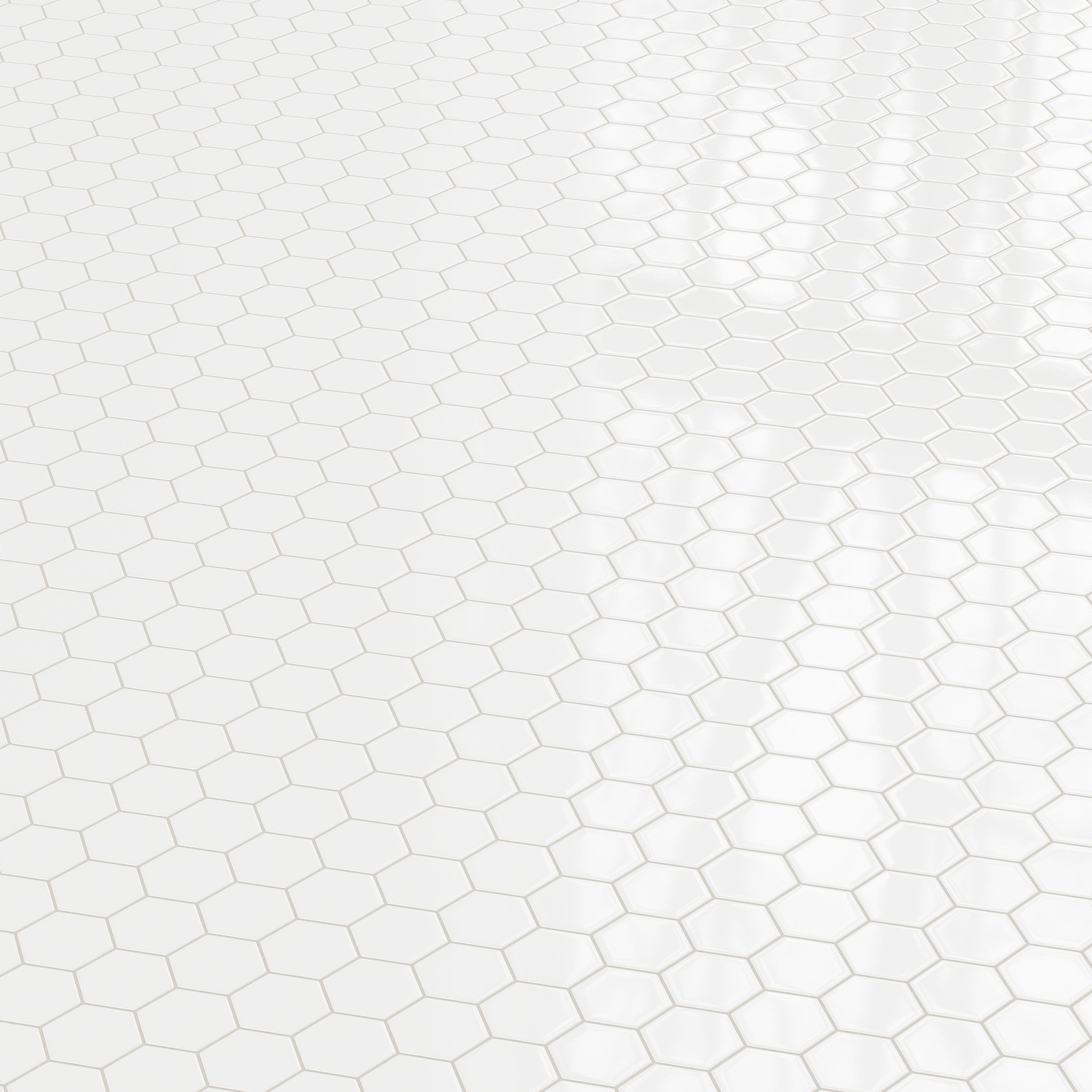 4" Hexagon Original Ceramic Tile in Calcite Gloss