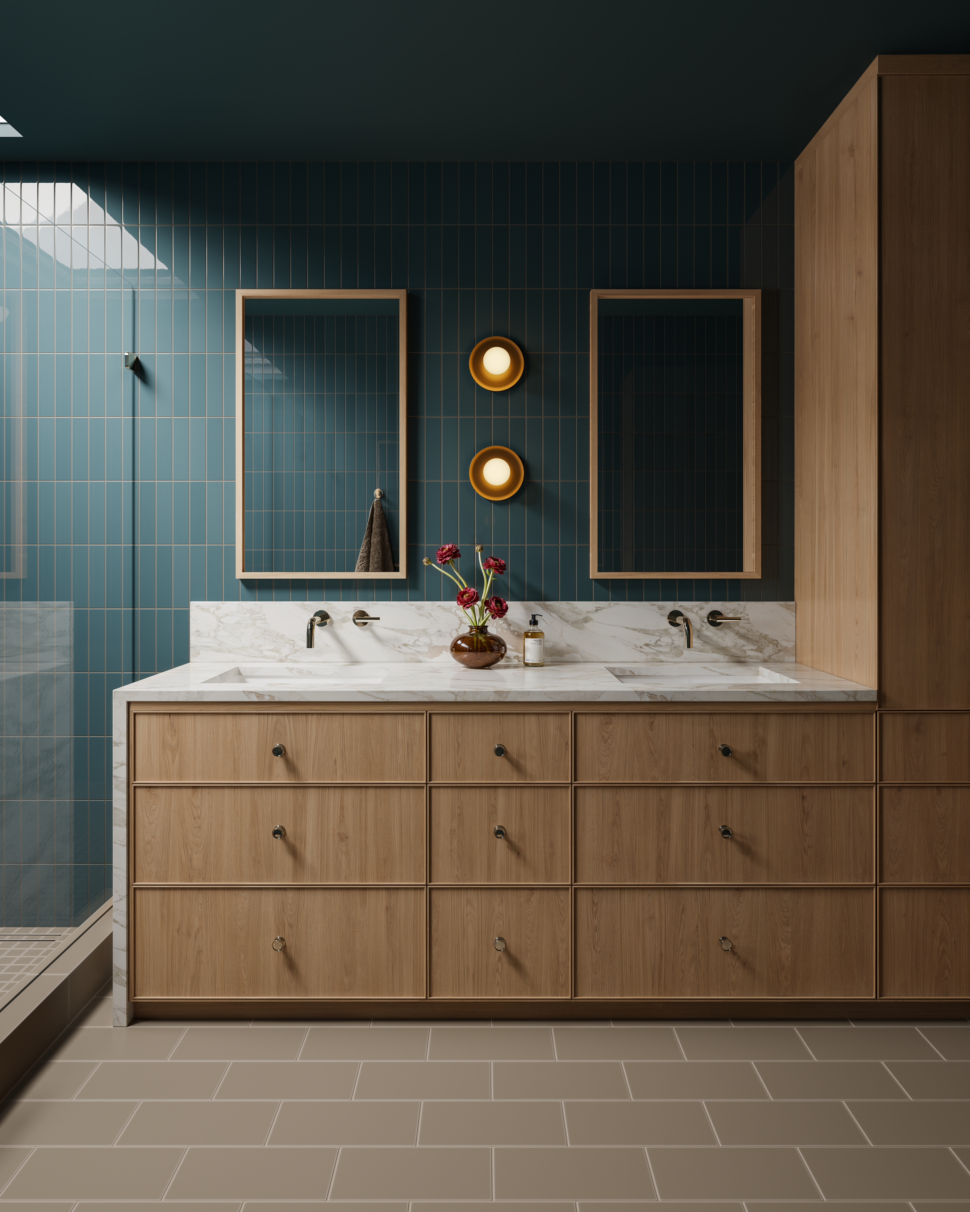 Quick Ship 2x8 Natural Press Tile in King Tide Gloss