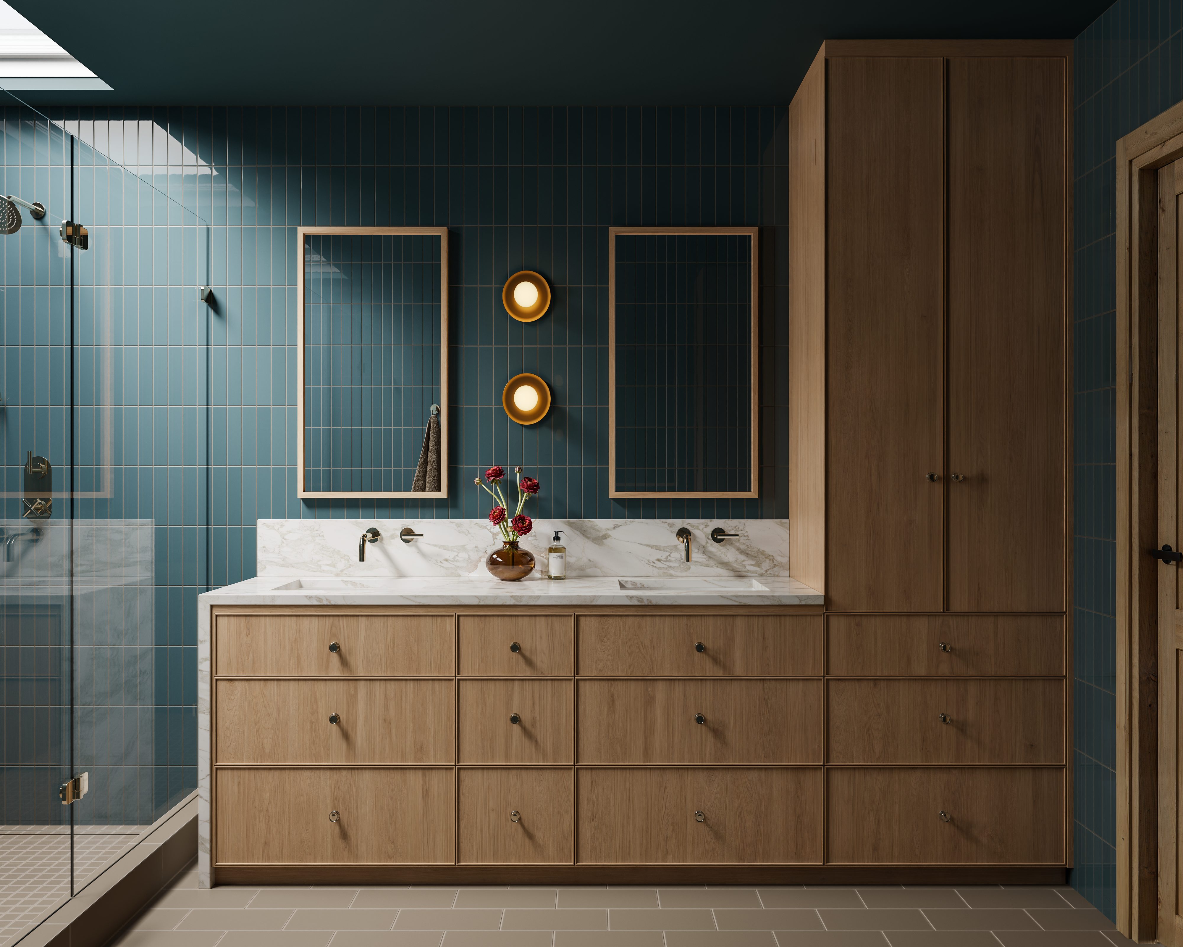 2x8 Natural Press Tile in King Tide Gloss