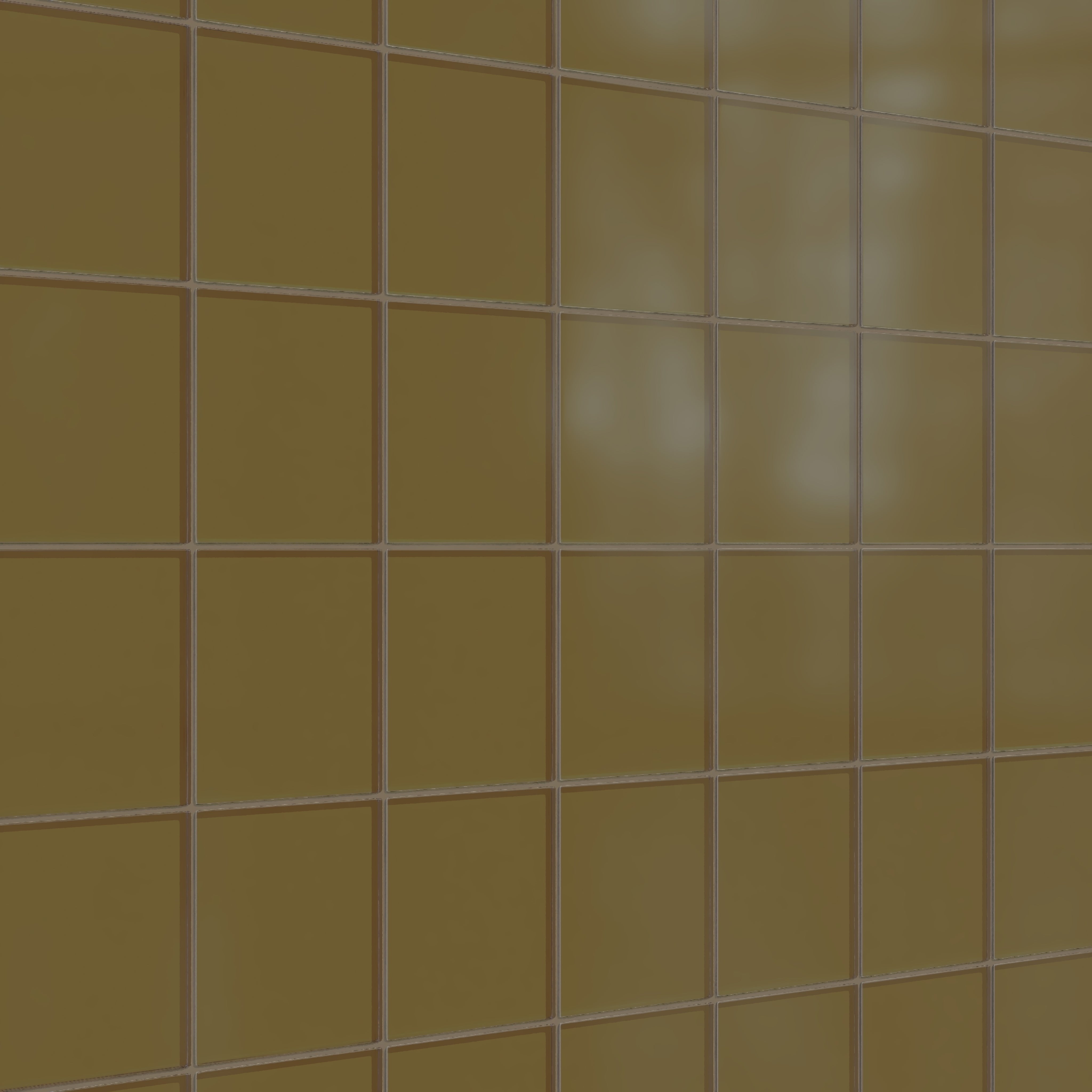 6x6 Glass Tile in Merlin Matte