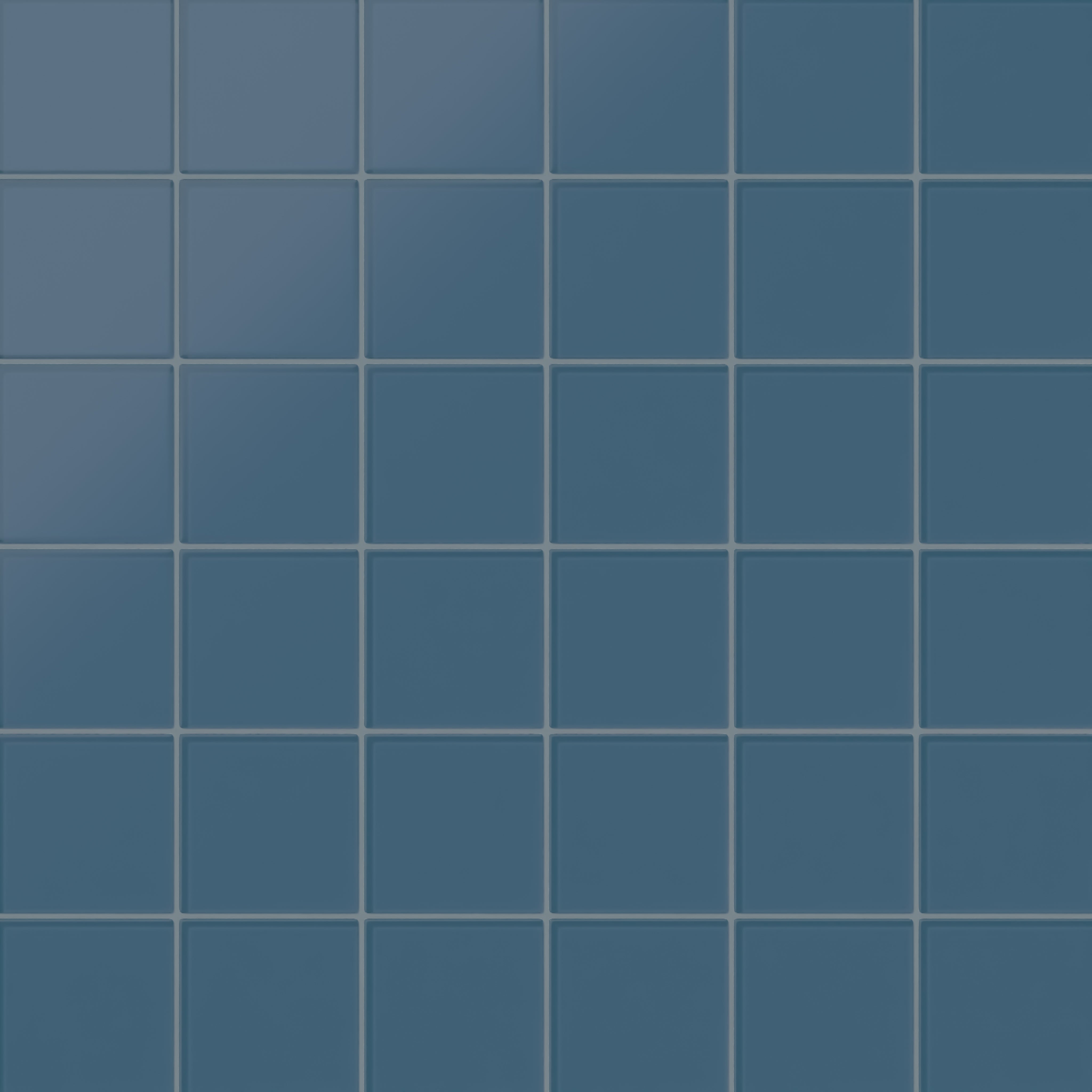 4x4 Glass Tile in Blue Jay Matte
