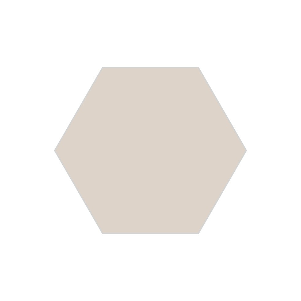 8" Hexagon Original Ceramic Tile in Sand Dune Matte